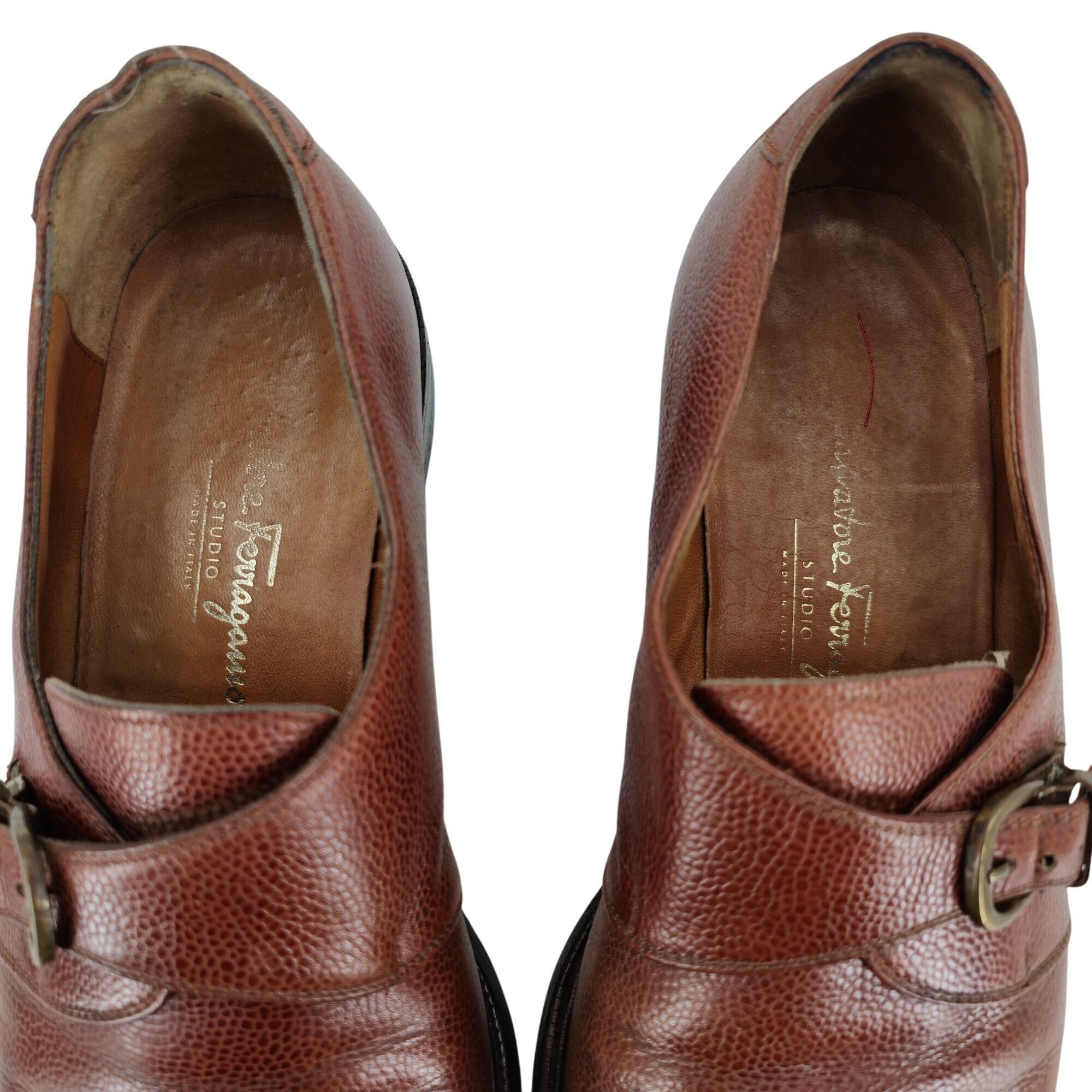 Salvatore Ferragamo Salvatore Ferragamo Italy Dress Shoes Mens 9.5 Brown Leather Size US 9.5 / EU 42-43 - 5 Thumbnail