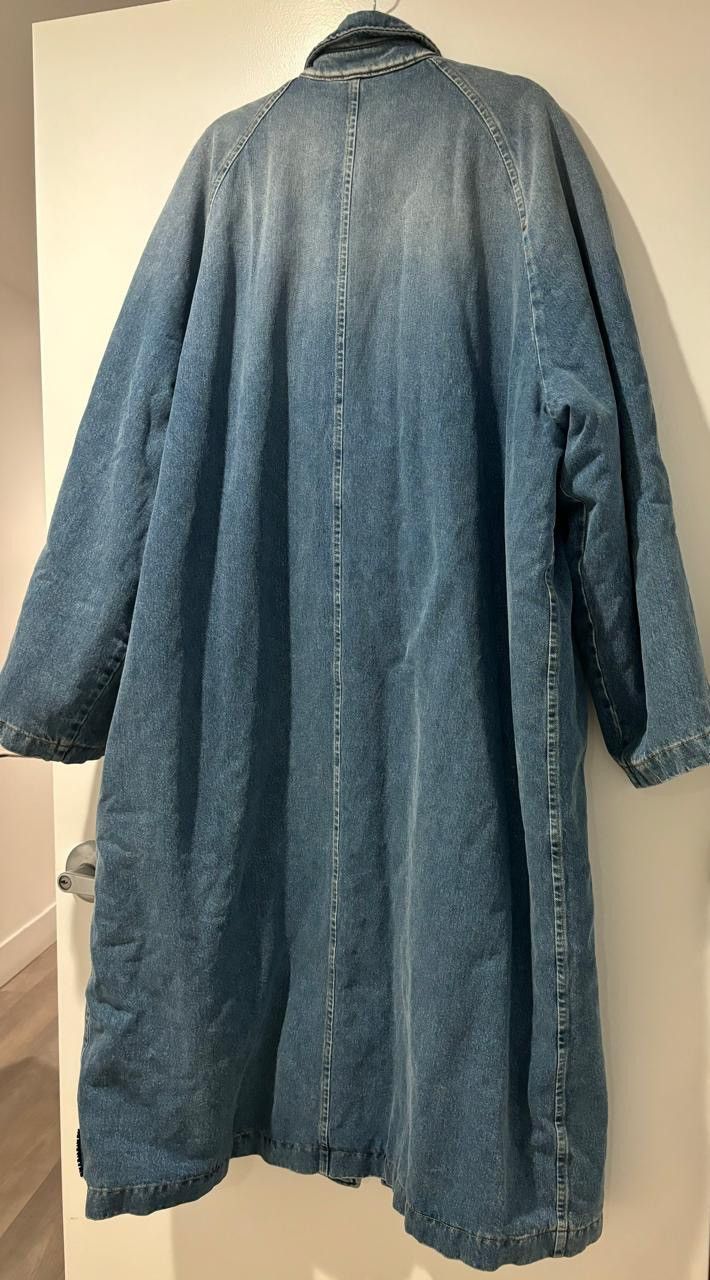 Balenciaga Balenciaga Denim Shearling Coat Size US S / EU 44-46 / 1 - 5 Thumbnail