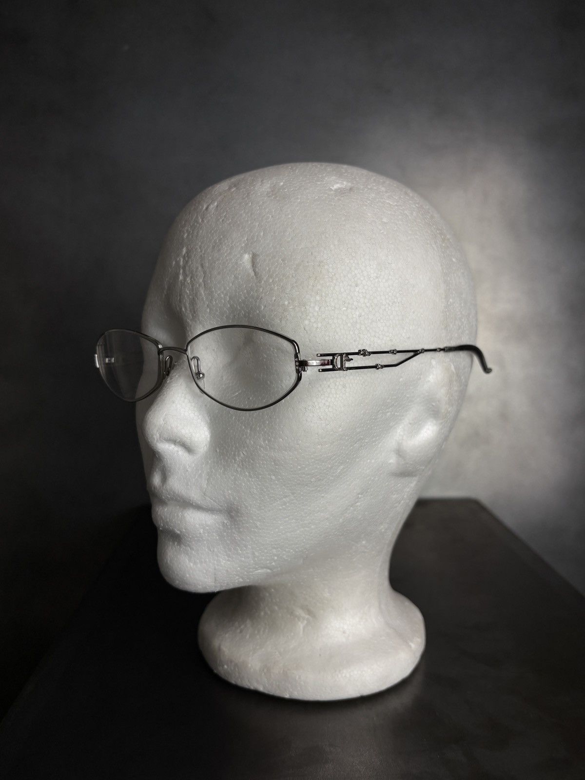 Vintage Christian Dior Glasses Metal Flower 3825 2000s 1990s