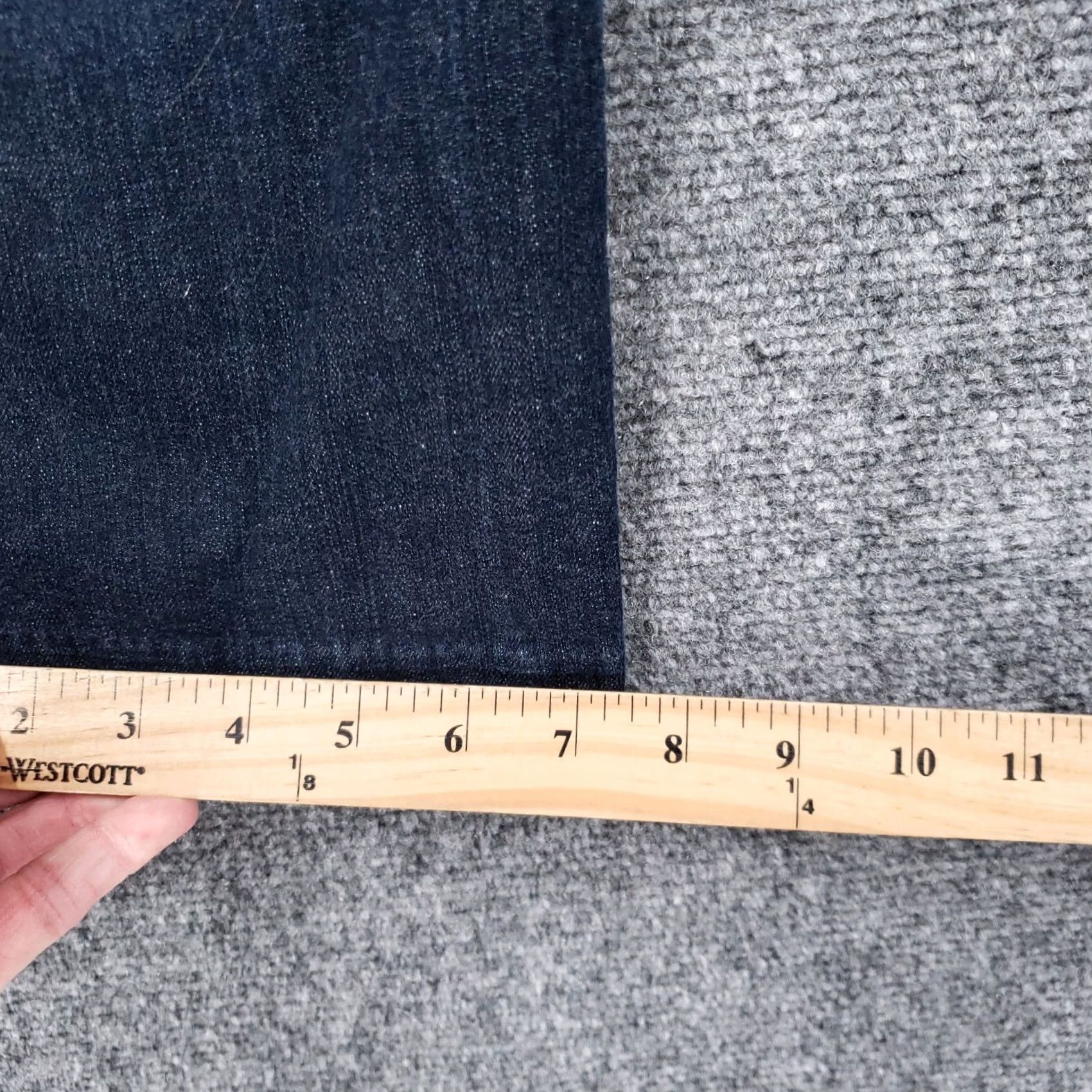Talbots Talbots Womens Blue Signature Fit Straight Mid Rise Stretch Ankle Denim Jeans Size 10 Size 32" / US 10 / IT 46 - 4 Thumbnail