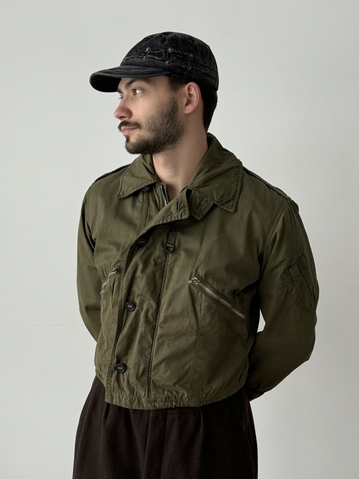 Vintage 1969 Dated British Army RAF MK3 Cold Weather Flying Jacket Size US S / EU 44-46 / 1 - 1 Thumbnail