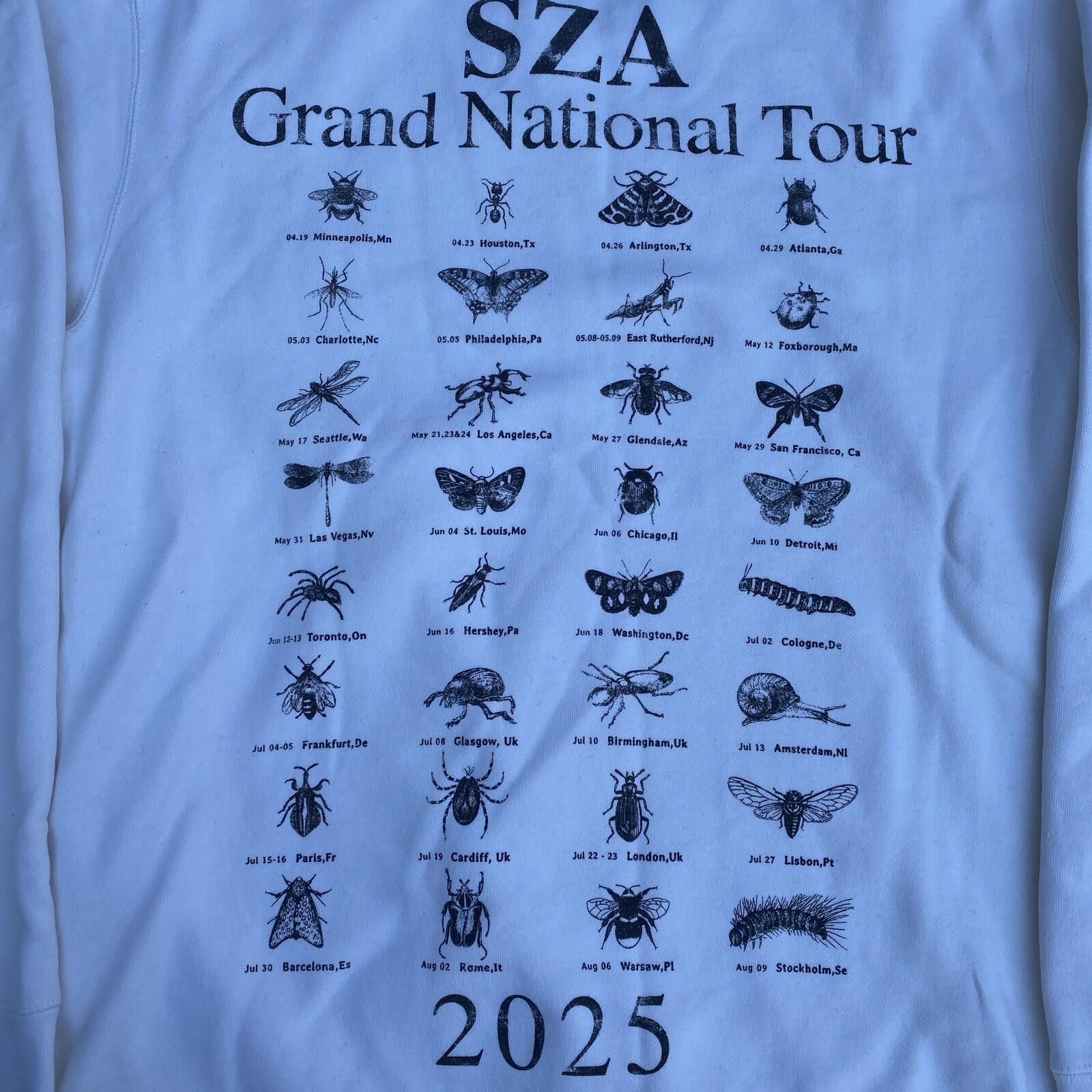 Other SZA SOS Grand National Tour 2025 Bugs Sweatshirt Size Medium Size US 32 / EU 48 - 5 Thumbnail