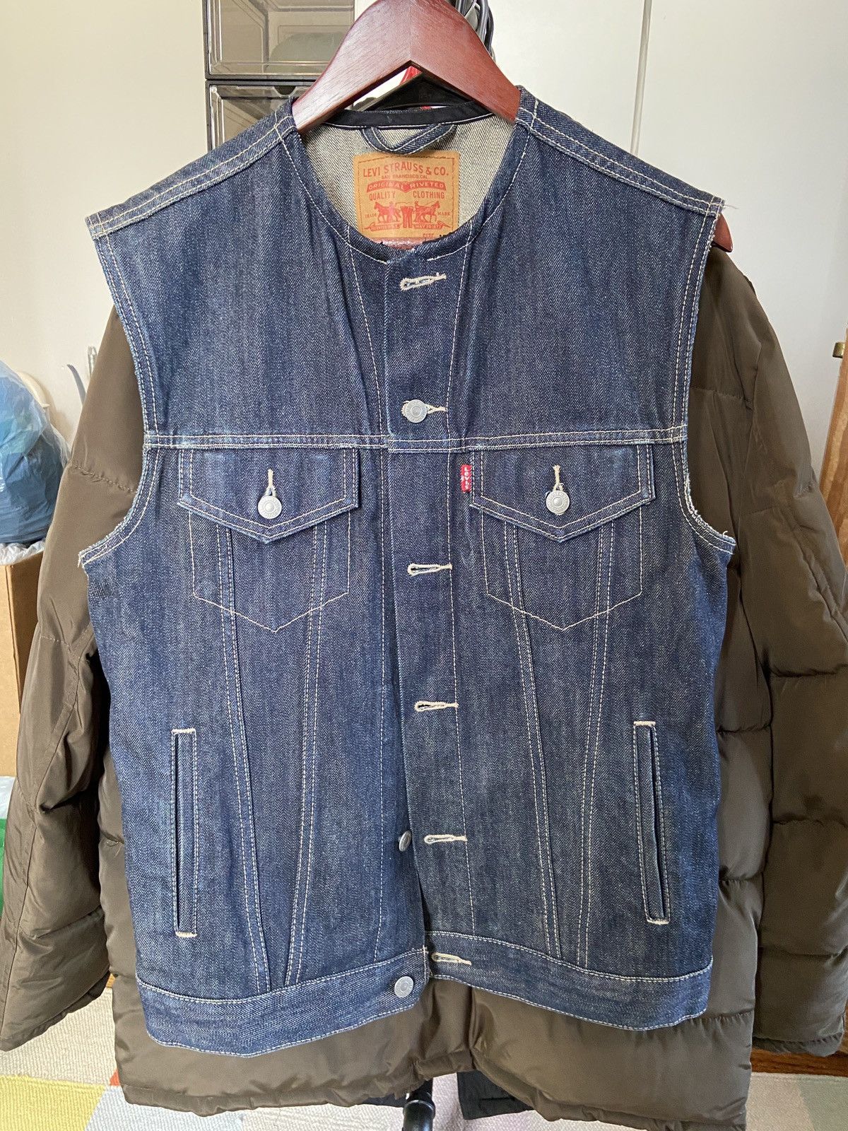 Levi's Levi’s Jacket Vest- tailored mens medium Size US M / EU 48-50 / 2 - 1 Thumbnail