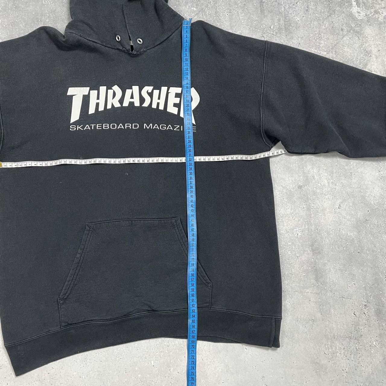 Thrasher × Vintage Vintage Thrasher Skateboard Magazine Distressed Hoodie Faded Size US M / EU 48-50 / 2 - 17 Thumbnail