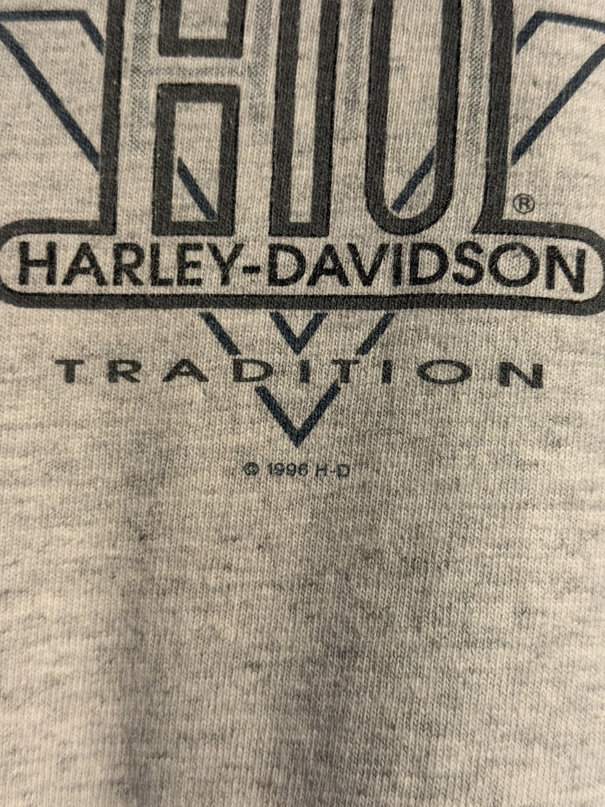 Harley Davidson 1996 Harley-Davidson “HD Tradition” long sleeve henley Size US XL / EU 56 / 4 - 3 Thumbnail