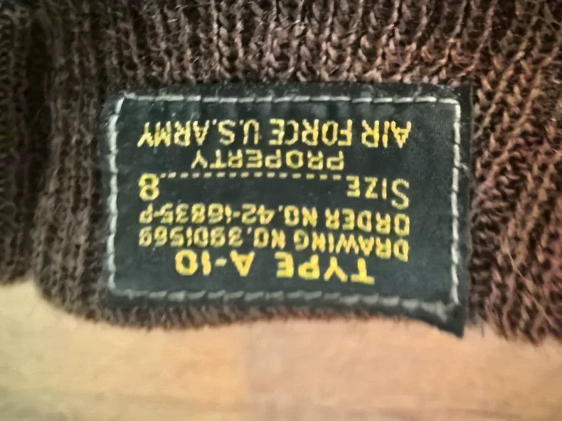 The Real McCoy's the real mccoys A10 Winter Flight Gloves Horse Leather Clas Size ONE SIZE - 5 Thumbnail