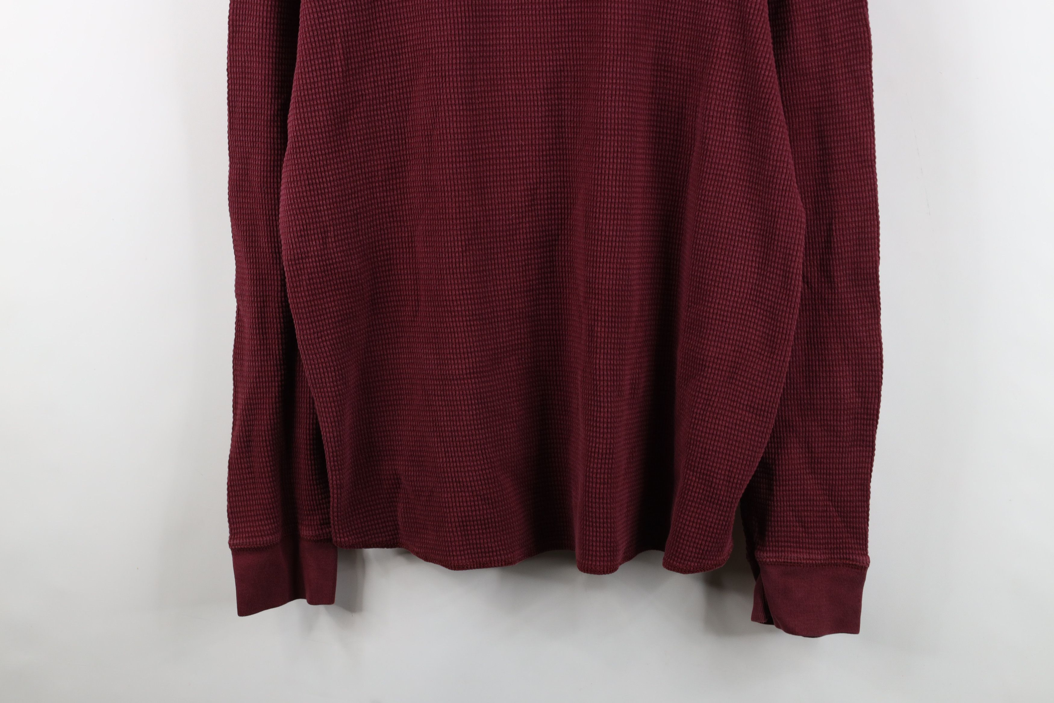 Eddie Bauer Vintage Eddie Bauer Thermal Waffle Knit Henley T-Shirt Red Size US XL / EU 56 / 4 - 3 Thumbnail