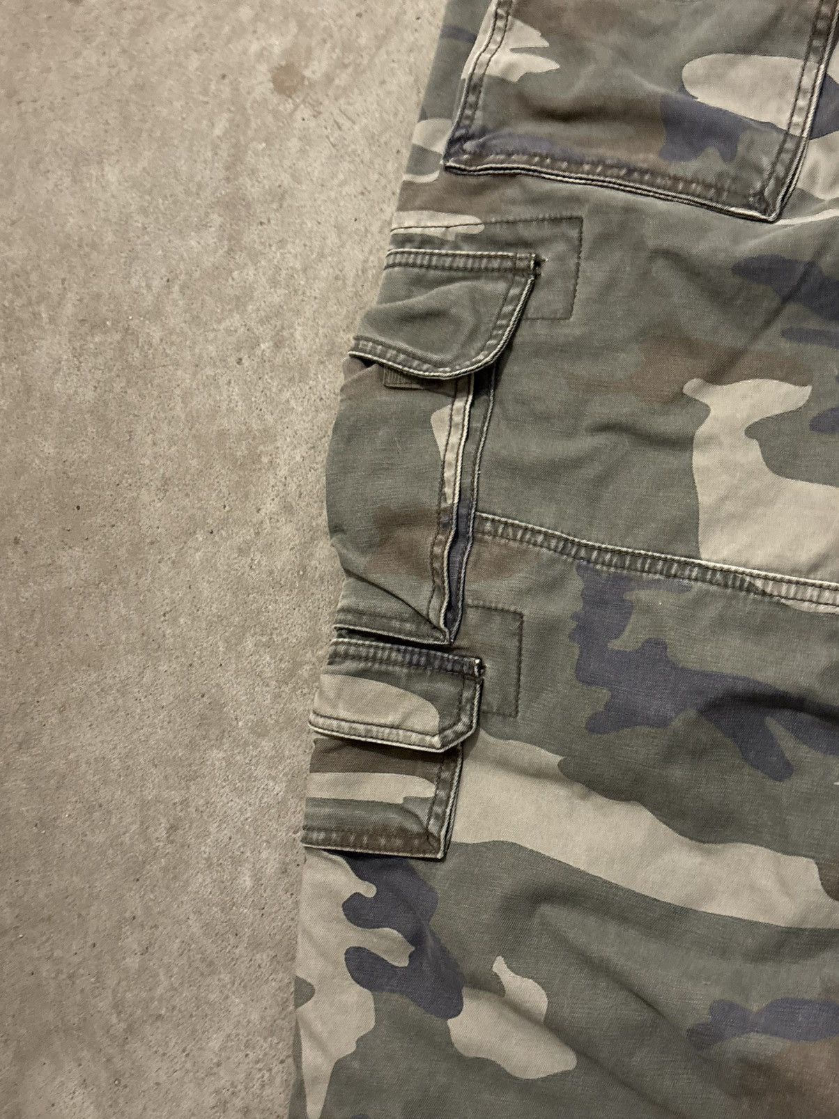Redhead Vintage Y2K RedHead Men's Green Camo Denim Cargo Pants Size US 32 / EU 48 - 9 Thumbnail