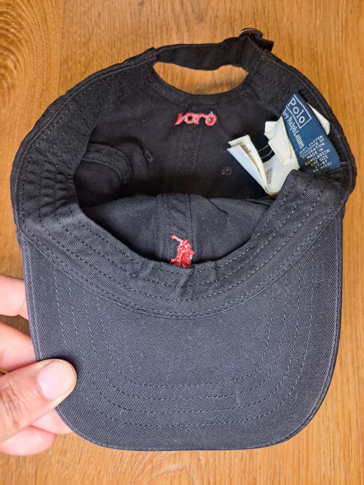 Polo Ralph Lauren VINTAGE Polo Ralph Lauren Hat Black Cotton Adjustable 2T-4T Size ONE SIZE - 5 Thumbnail