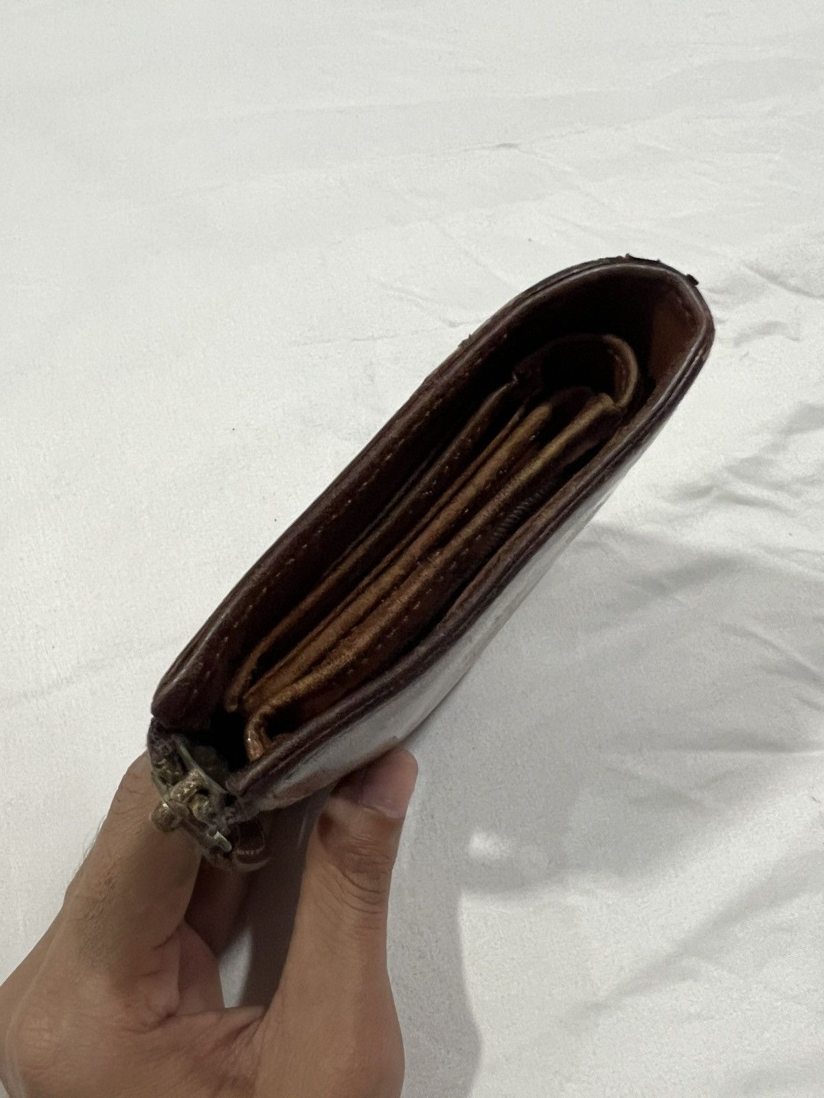 Redmoon Beams Genuine Leather Beautiful Patina Bi Fold Zipper Wallet Size ONE SIZE - 6 Thumbnail