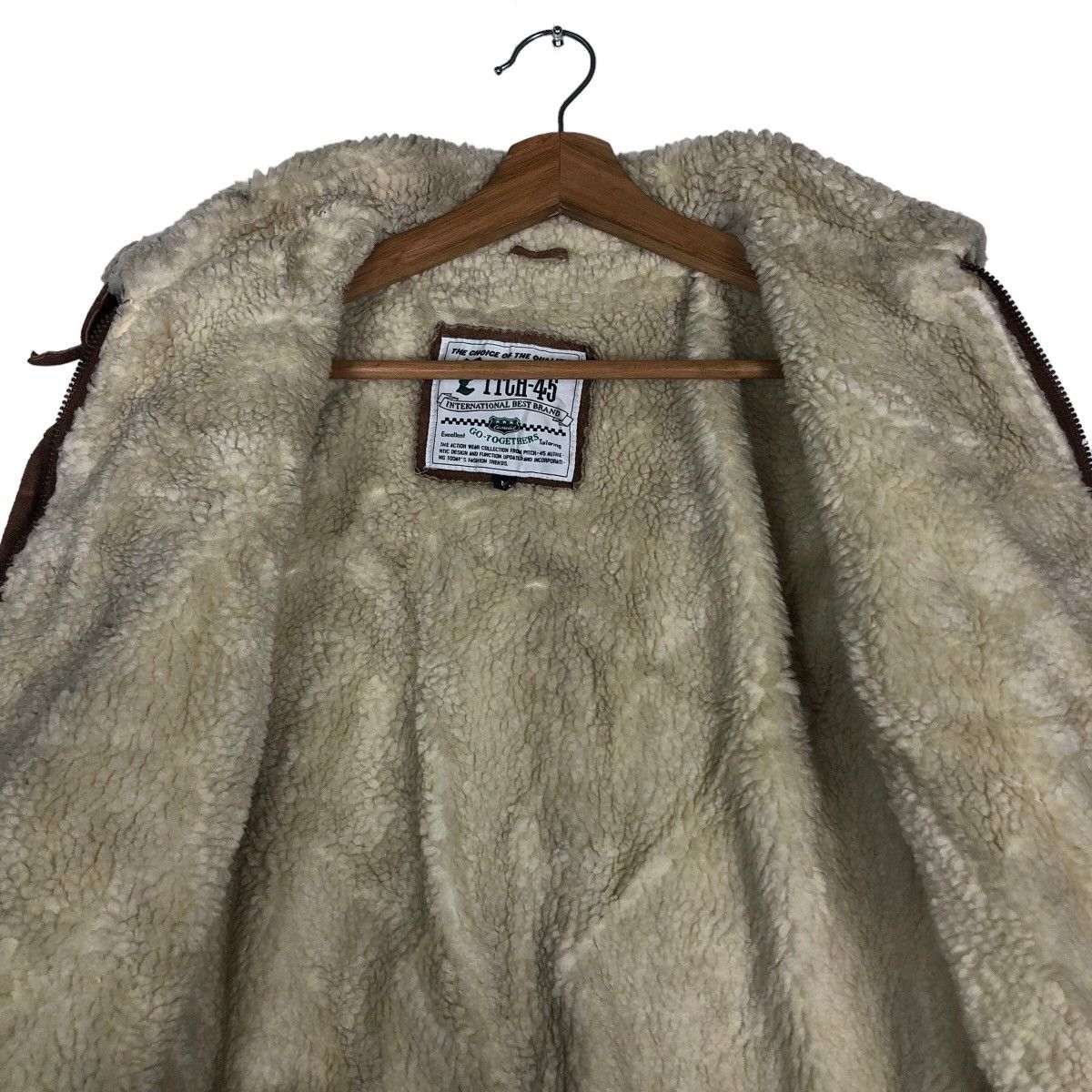 Japanese Brand 🔥Vtg Biker Leather Jacket Shearling Japan Pitch 45 Size US M / EU 48-50 / 2 - 12 Thumbnail