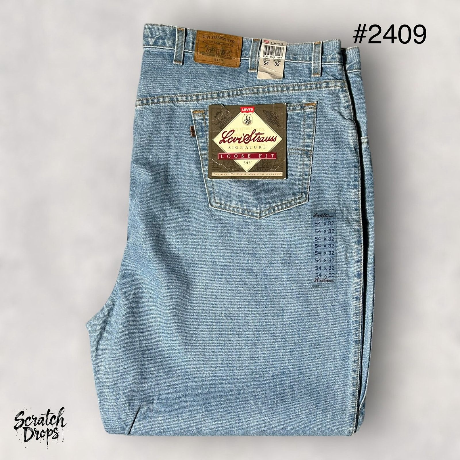 Vintage Levi's Signature 545 Men's Jeans NWT W54 L32 Loose