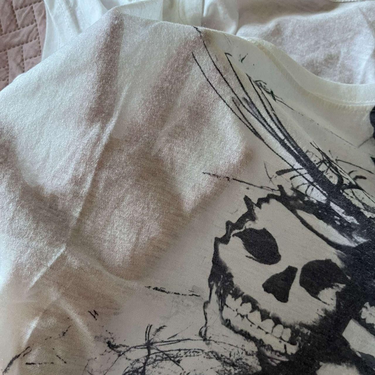 Other Y2K White Skull Translucent Shirt Size M / US 6-8 / IT 42-44 - 4 Thumbnail