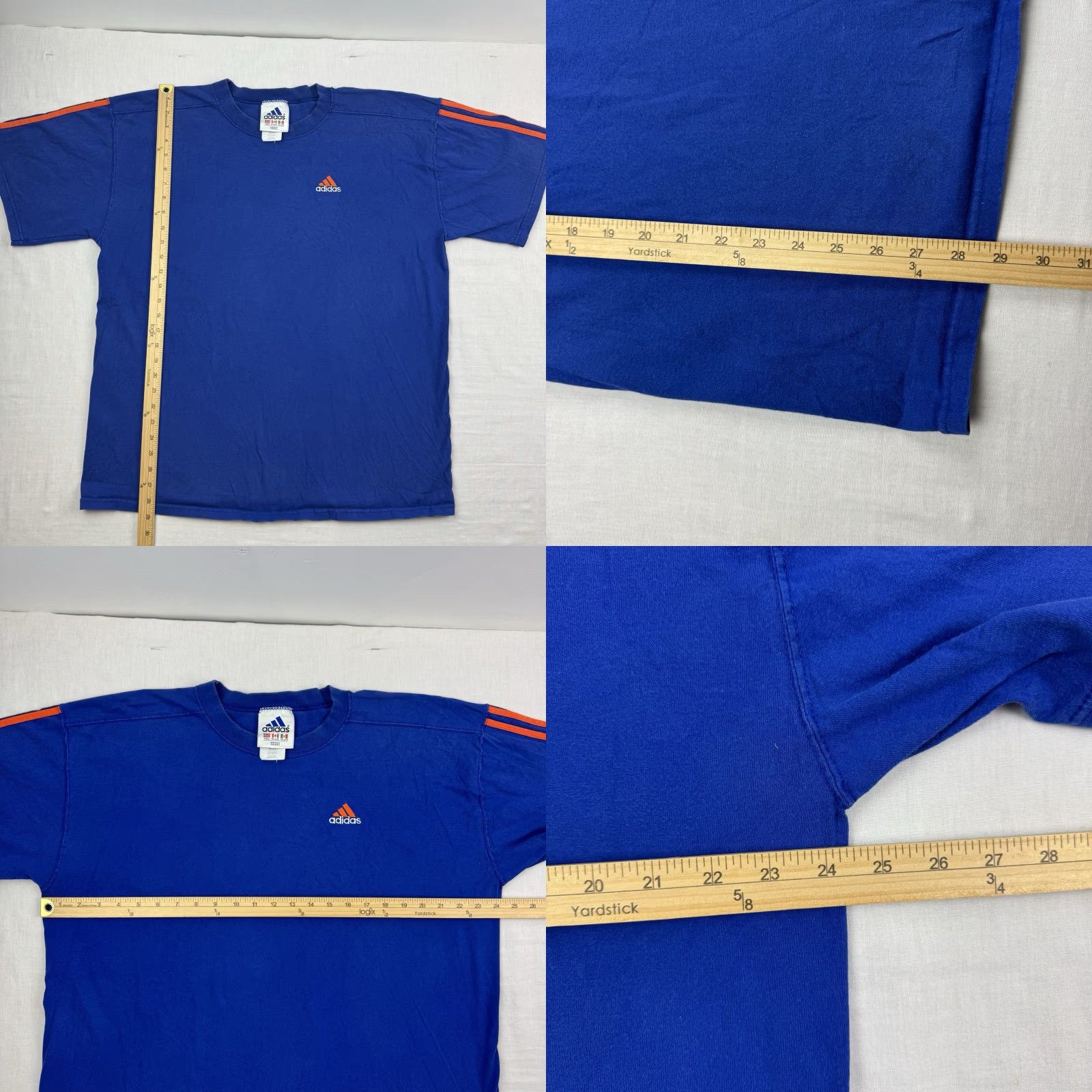 Adidas VINTAGE adidas T Shirt Adult Large Sports Soccer 3 Stripes Embroidery Logo 90s Size US L / EU 52-54 / 3 - 8 Thumbnail