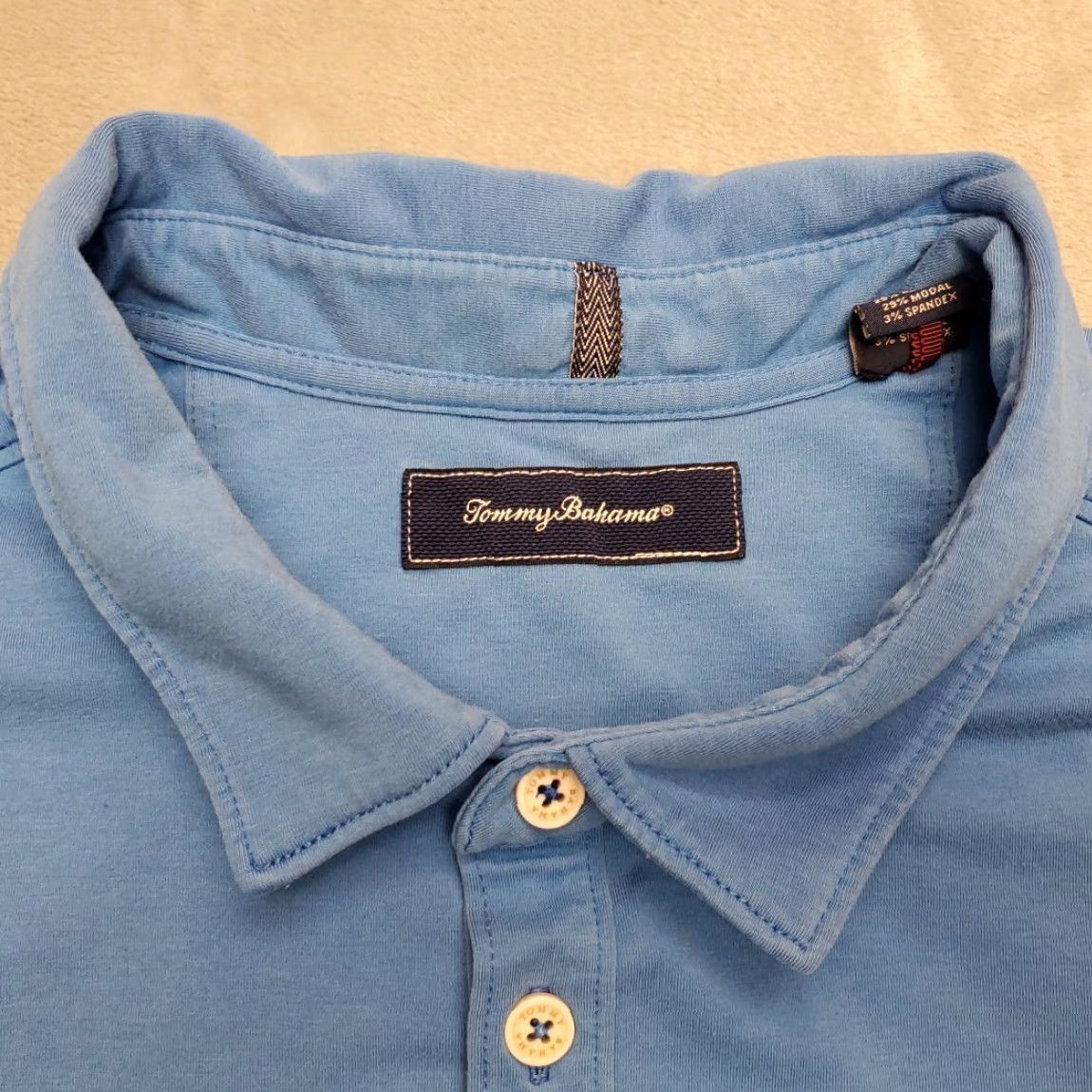 Tommy Bahama Tommy Bahama Polo Shirt Mens 2XL Blue Green 4 Way Stretch Golf Polo Shirt Casual Tournament Mens Size US XXL / EU 58 / 5 - 4 Thumbnail