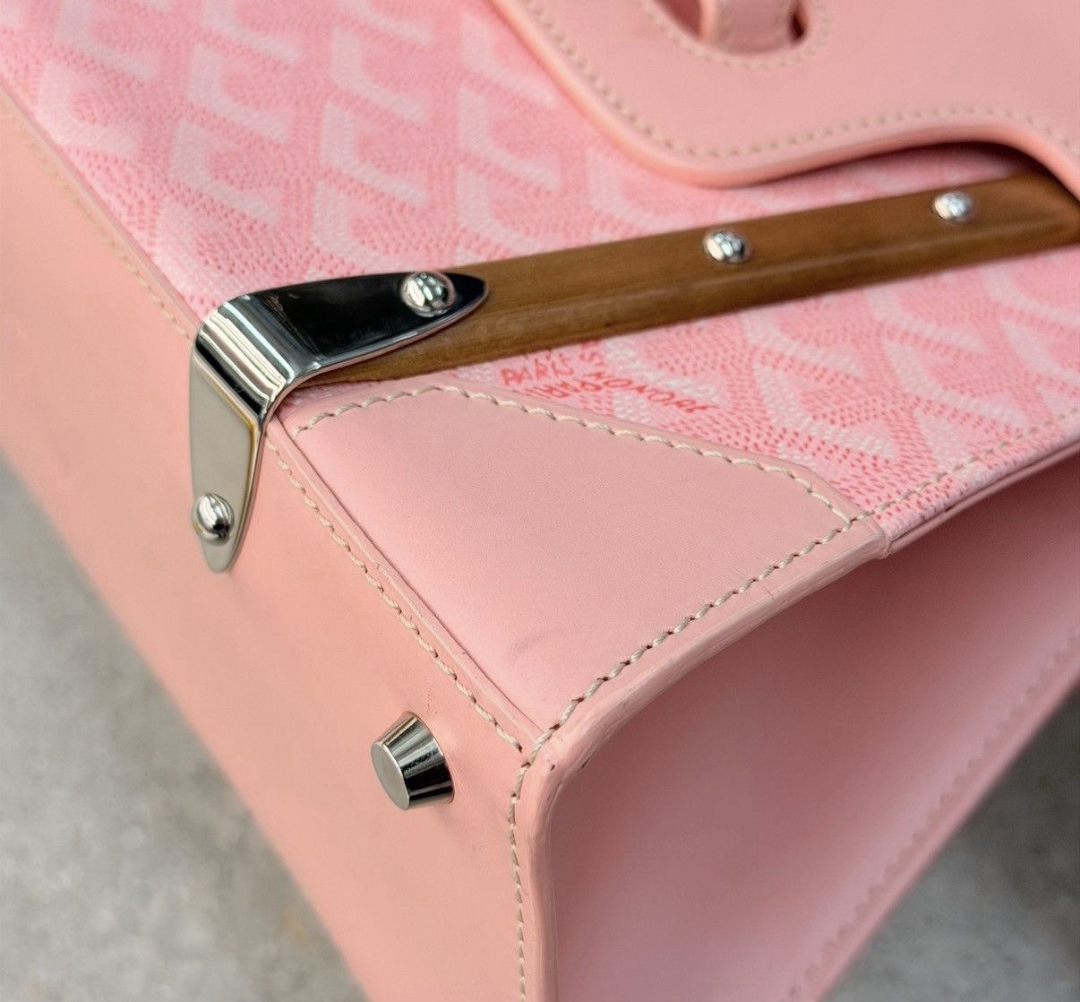 Goyard Goyard Pink Purse RARE 2008 PM Saigon Sakura Pearl Japan Size ONE SIZE - 18 Thumbnail