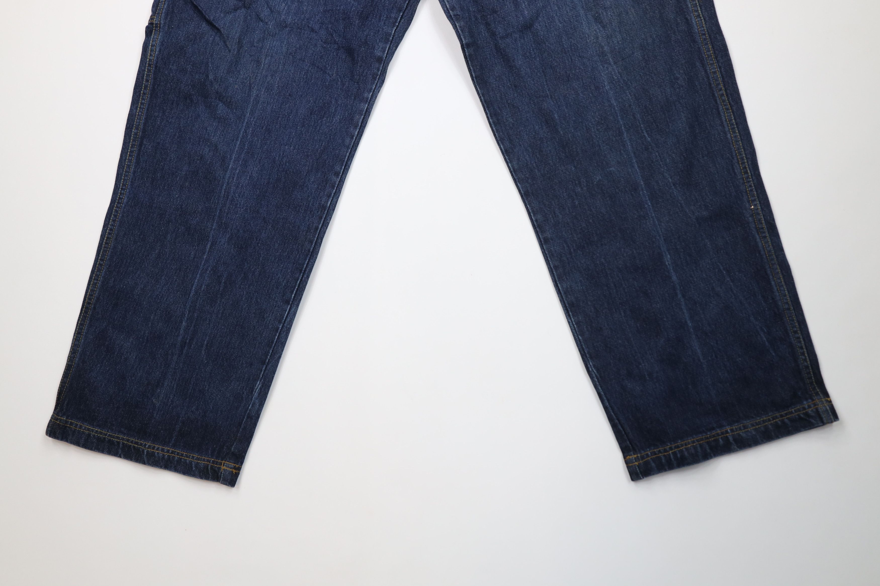 Fubu Vintage 90s Y2K FUBU Baggy Wide Leg Cargo Denim Jeans Blue Size US 40 / EU 56 - 4 Thumbnail