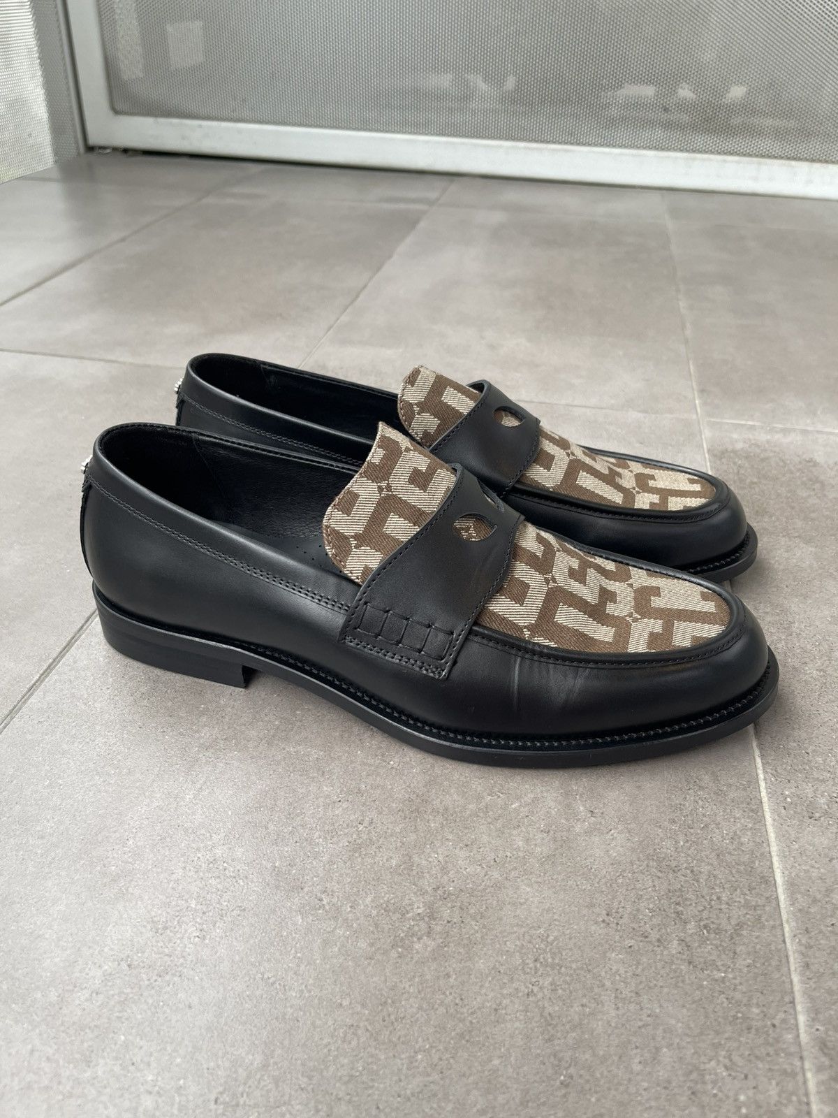 GCDS !DS! SS24 GCDS Wirdo Monogram Black Brown Loafers Size US 12 / EU 45 - 10 Thumbnail