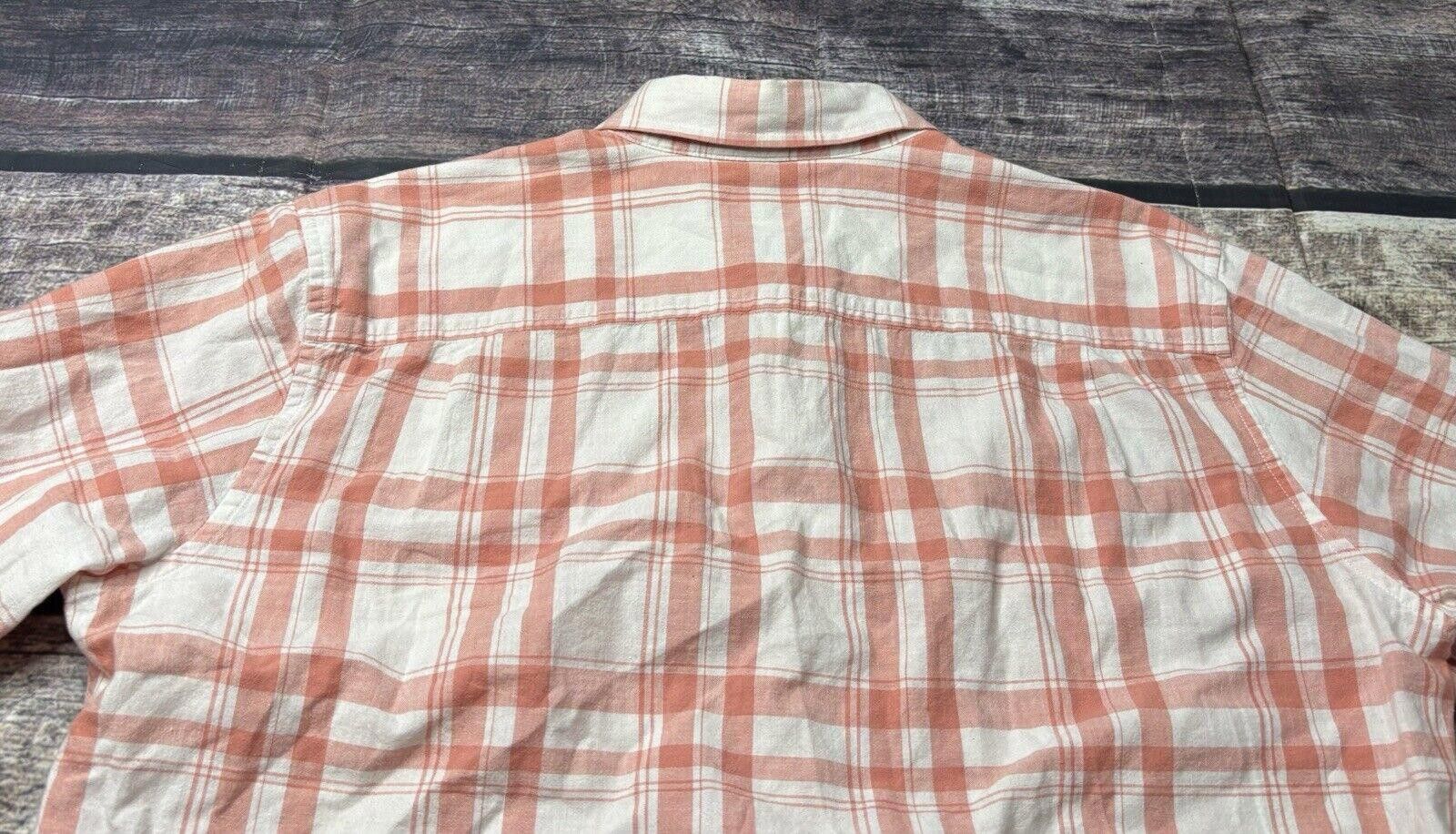 L.L. Bean LL Bean Shirt Men's Large Linen Cotton Plaid Button Pockets Size US L / EU 52-54 / 3 - 6 Thumbnail