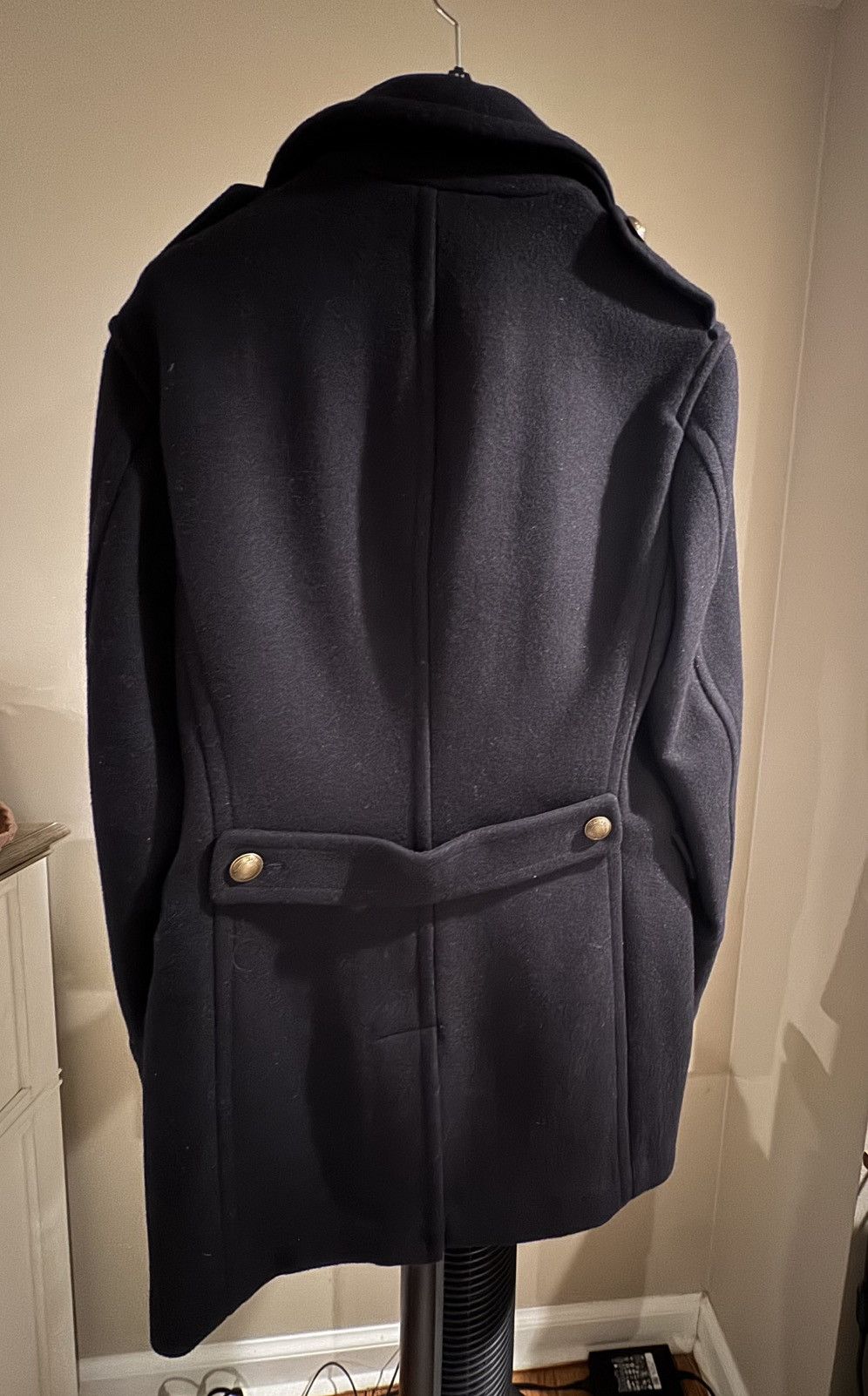 Burberry Burberry Navy Cashmere / Wool Coat Size US M / EU 48-50 / 2 - 4 Thumbnail