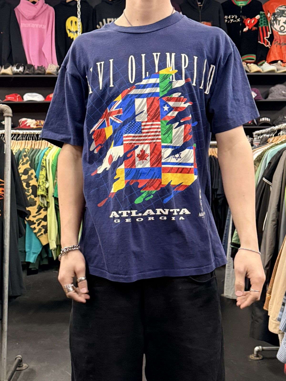 Vintage 90’s Vintage Olympics T-Shirt Size US L / EU 52-54 / 3 - 1 Thumbnail