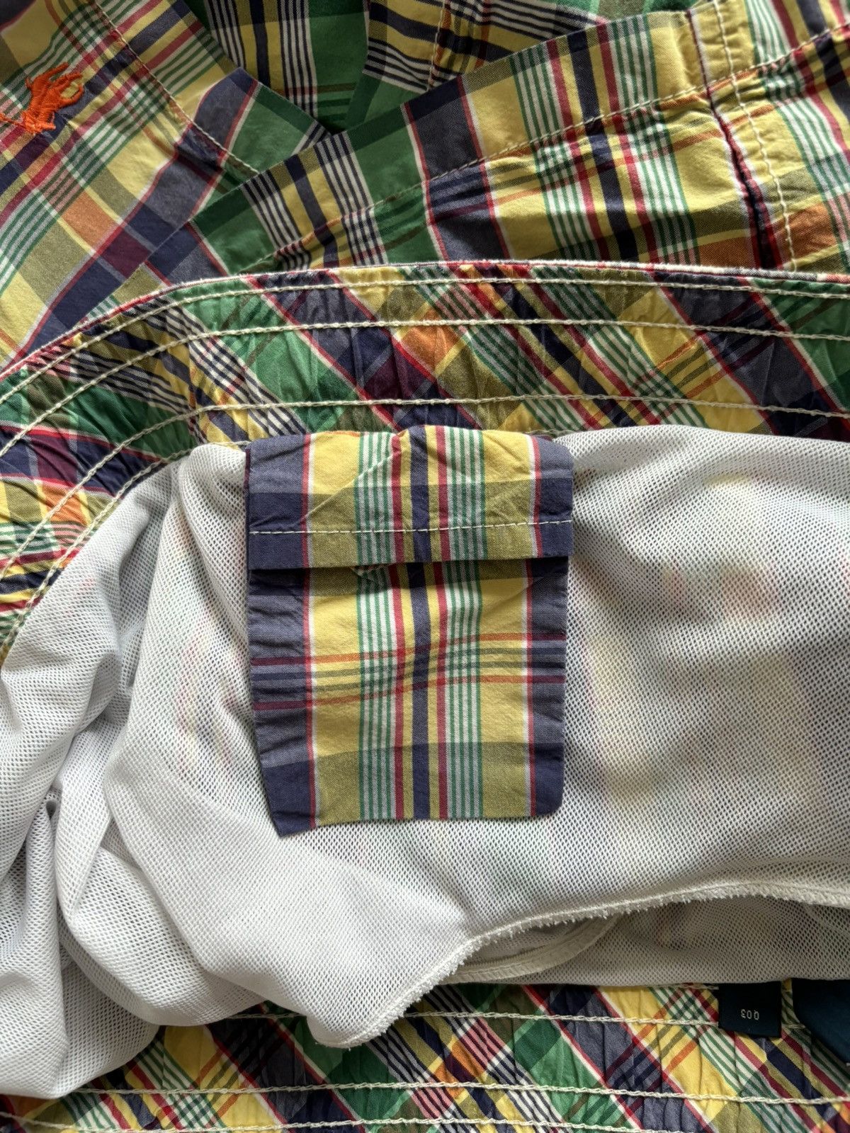 Polo Ralph Lauren × Vintage Vintage Checkered Swim Shorts Ralph Lauren Size US 34 / EU 50 - 7 Thumbnail