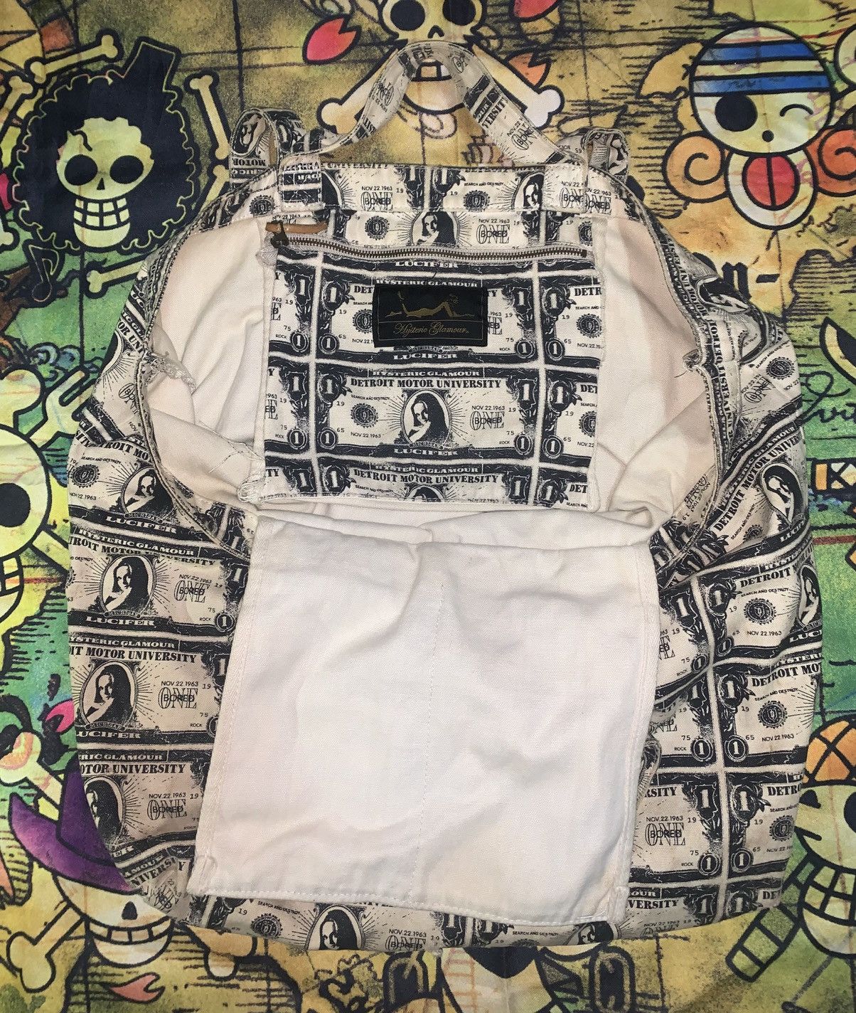 Japanese Brand Hysteric Glamour Lucifer Money Print Tote Bag Size ONE SIZE - 2 Thumbnail