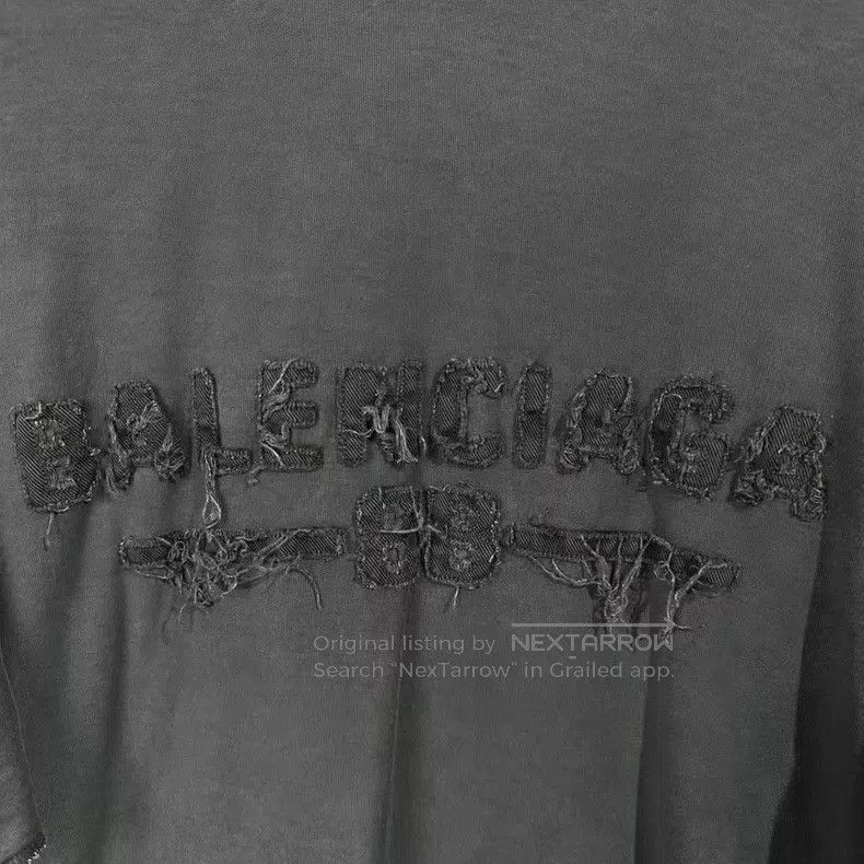 Balenciaga Balenciaga Distressed Destroyed Short Sleeve Size US S / EU 44-46 / 1 - 4 Thumbnail