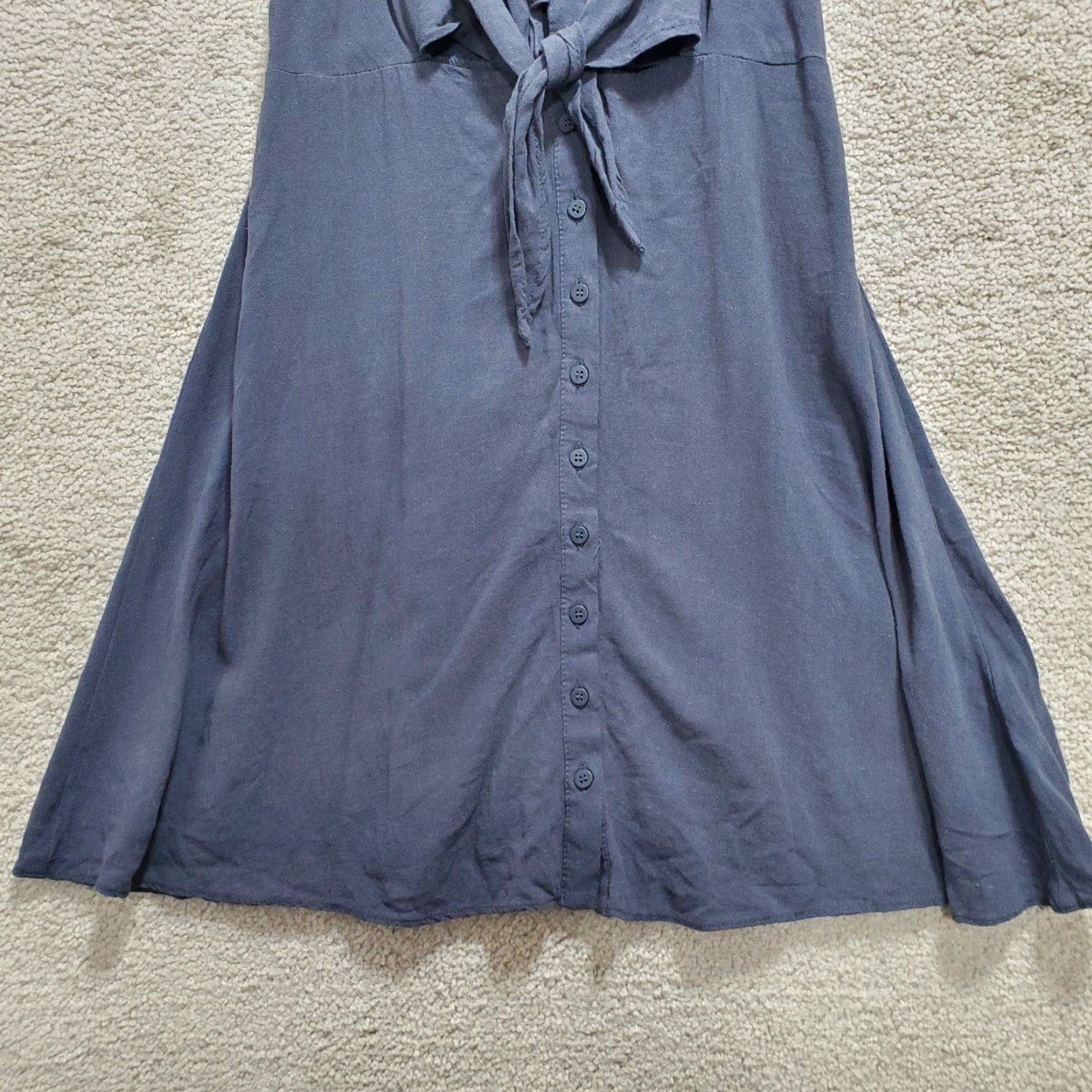 Topshop Topshop Blouse Top Womens Petite Gray Viscose Knotted Front Sleeveless Casual Modern 2P Womens Size XS / US 0-2 / IT 36-38 - 3 Thumbnail