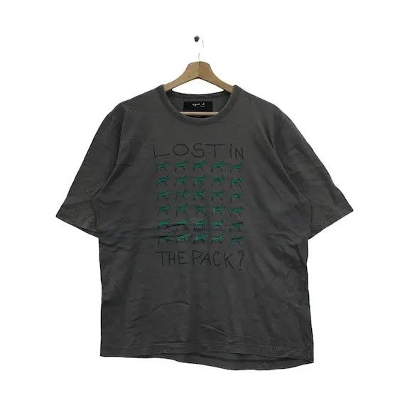 agnes b. Vtg AGNES B. x AURELE Lost In The Pack D Artiste Tee Shirt Size M / US 6-8 / IT 42-44 - 1 Thumbnail