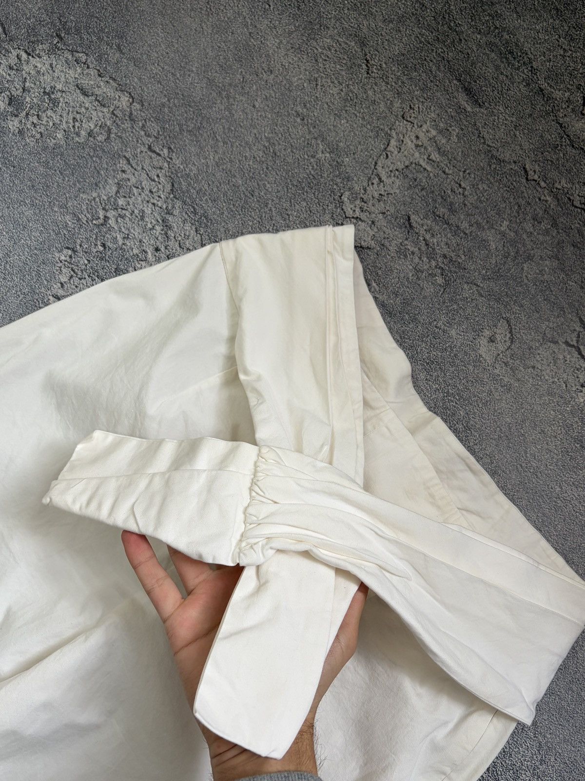 Jil Sander Jil Sander Tie Waist Wrap Trousers White IT 42 Size 28" / US 6 / IT 42 - 9 Thumbnail