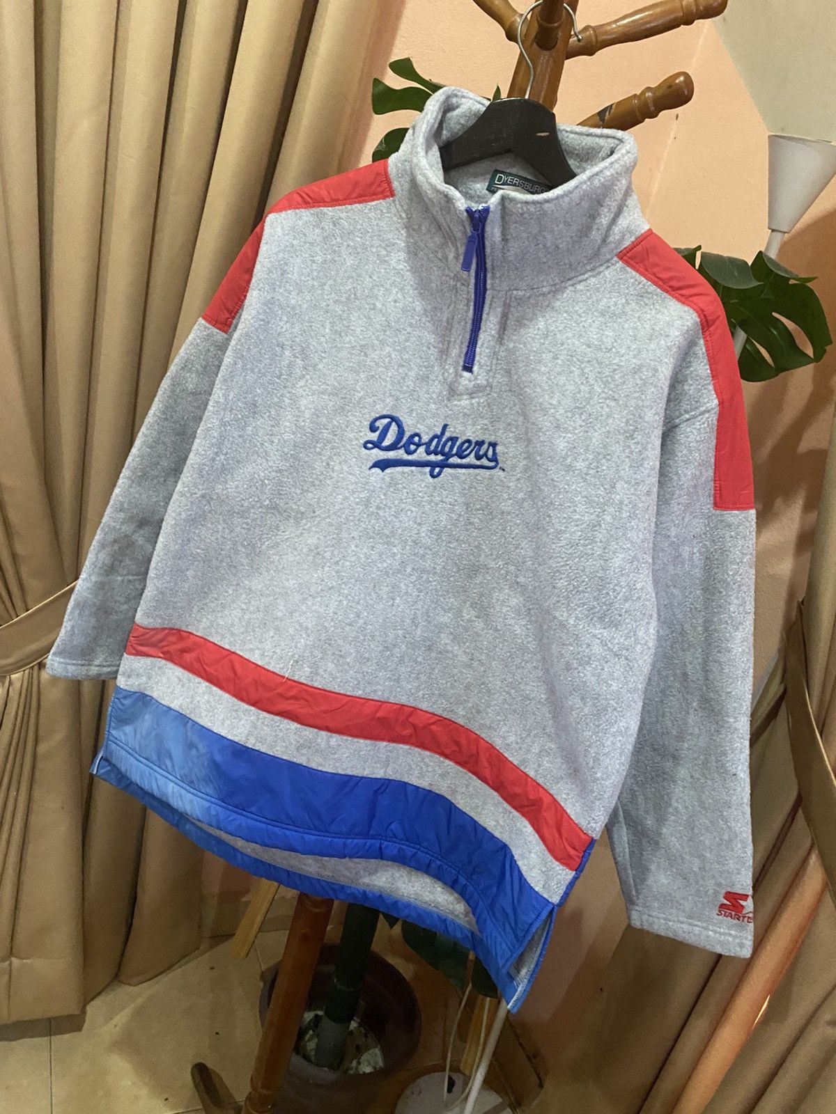 Starter Starter MLB Los Angeles Dodgers fleece pullover half-zip Size US M / EU 48-50 / 2 - 2 Thumbnail