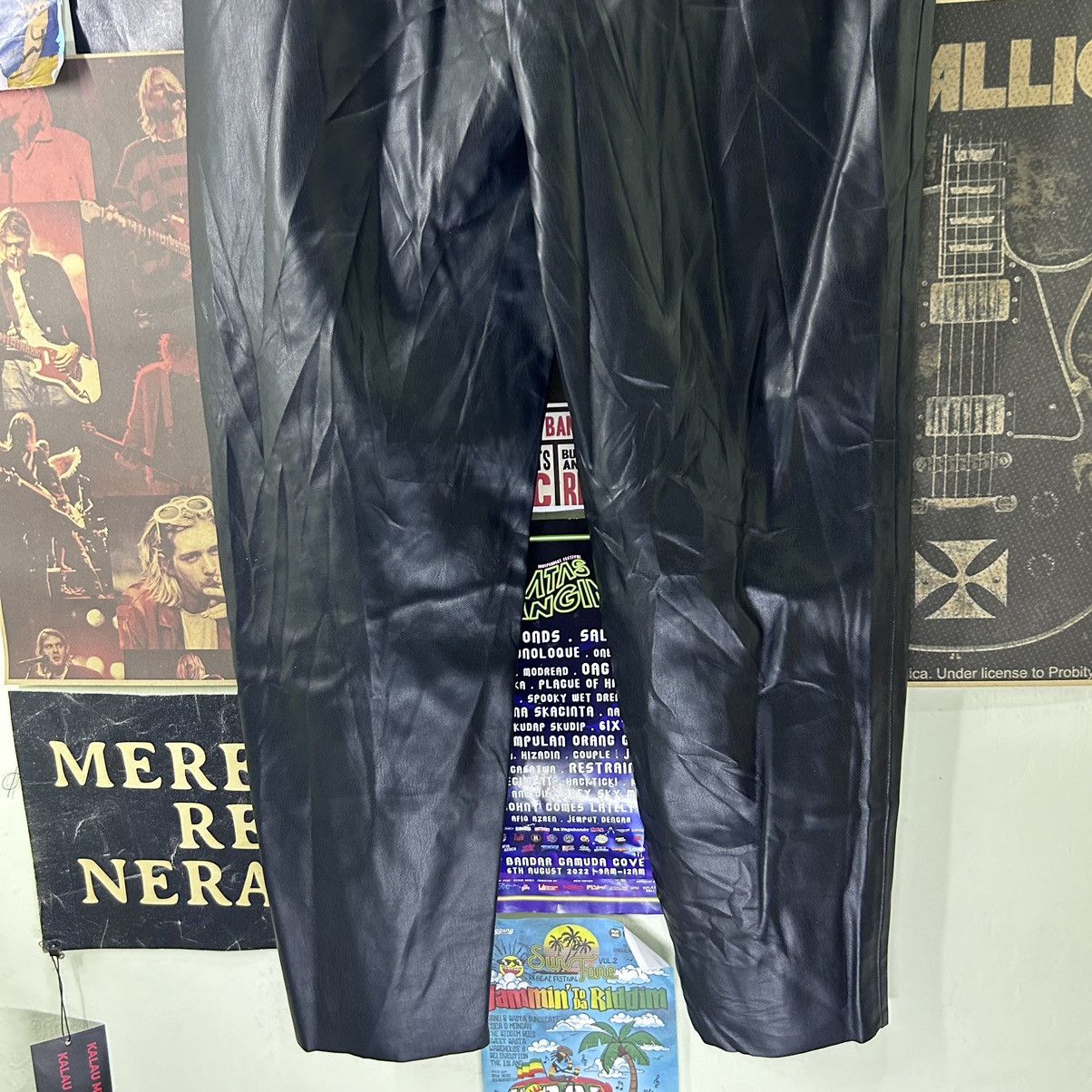 Zara Vintage Zara Syntetic Leather Pants Size 28" / US 6 / IT 42 - 11 Thumbnail