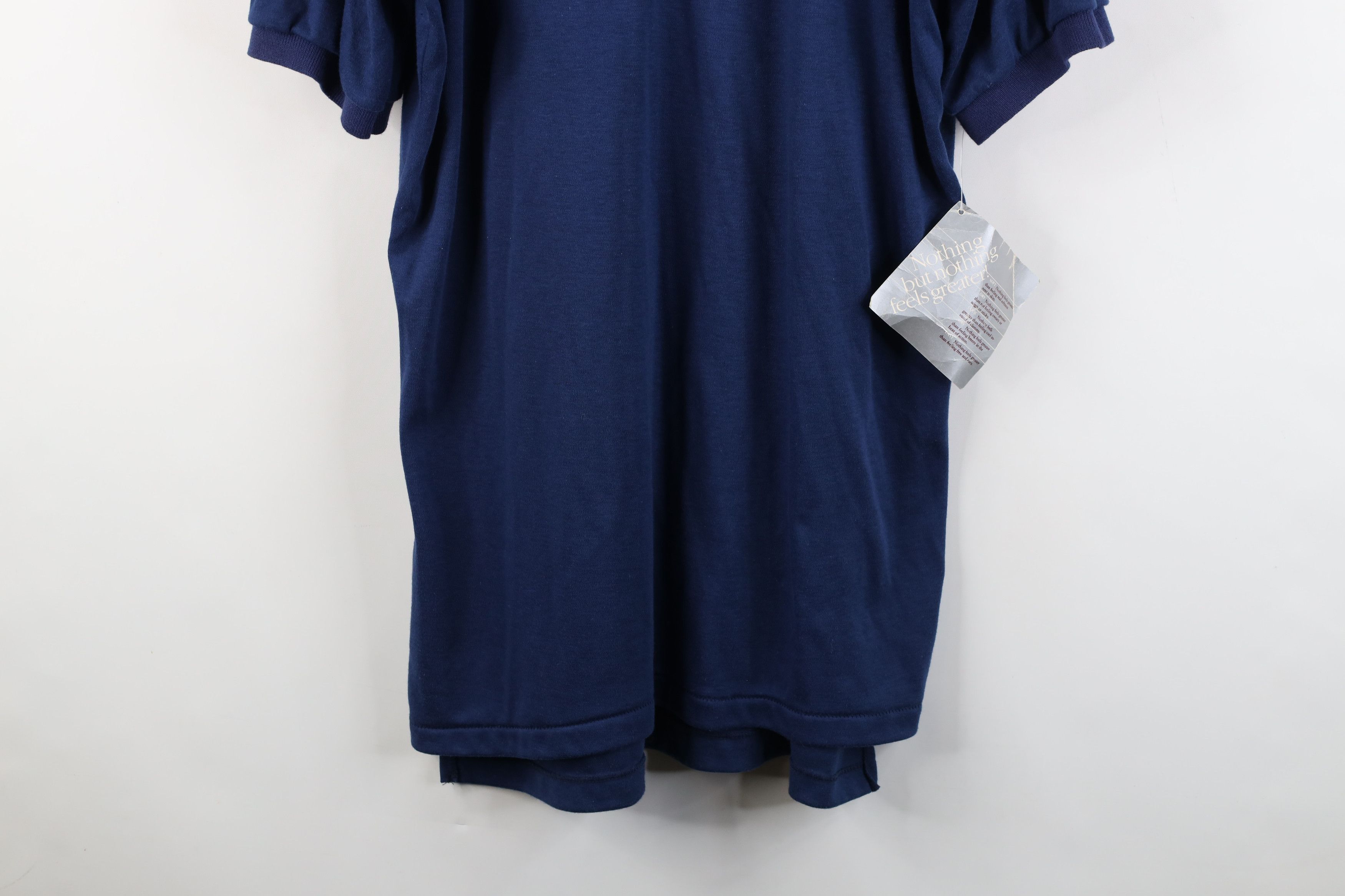 Vintage Deadstock Vintage 80s 90s Streetwear Polo Shirt Blue USA Size US XL / EU 56 / 4 - 3 Thumbnail
