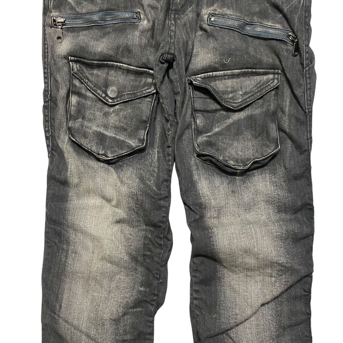 Japanese Brand Clone Devgu Denim Stacked Tactical Cargo Jeans Size US 32 / EU 48 - 7 Thumbnail