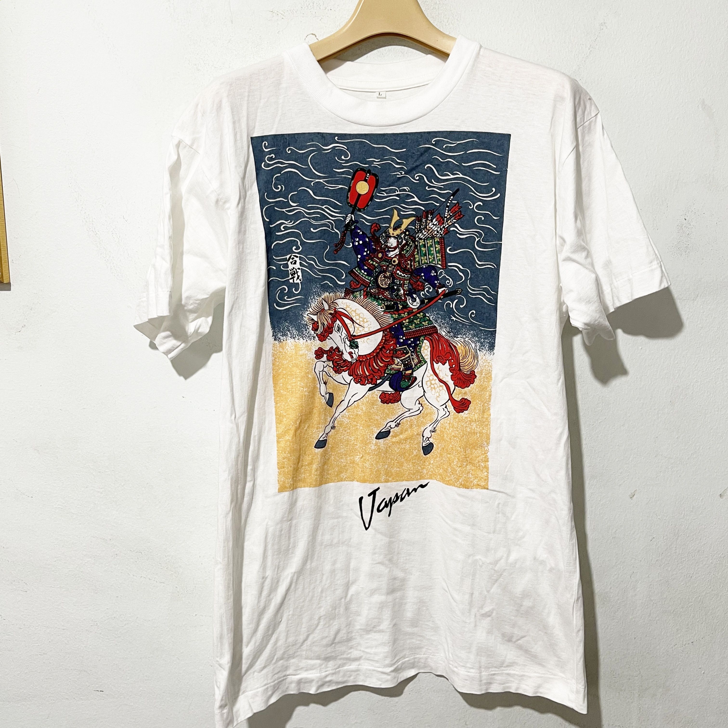 Vintage Vintage 90s Japan Samurai Warrior T-Shirt Size US M / EU 48-50 / 2 - 1 Thumbnail
