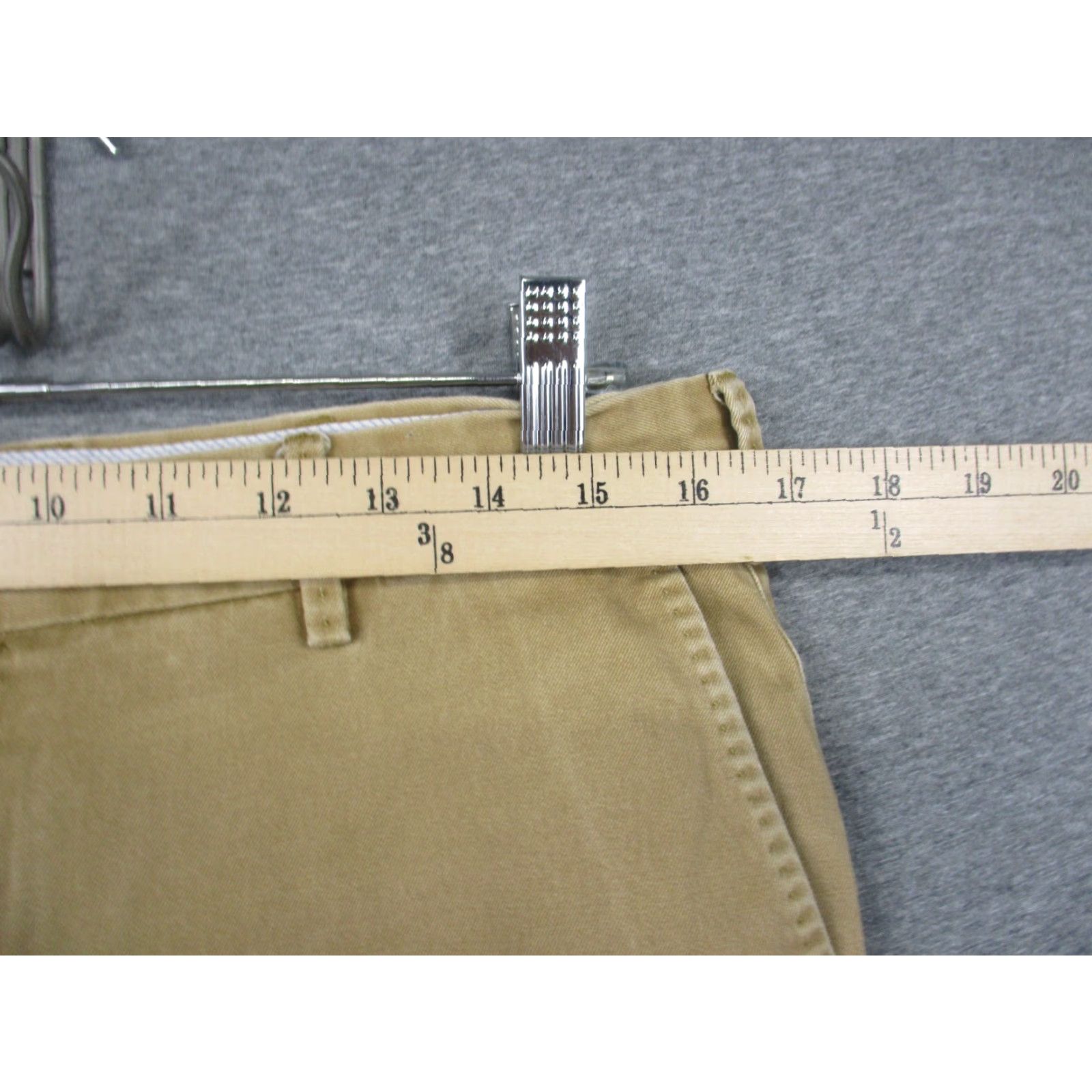 Peter Millar Peter Millar Pants Mens Raleigh Beige Cotton Chino 34 Classic Flat Front Zip Pockets Twill MCOB84 Size US 34 / EU 50 - 3 Thumbnail