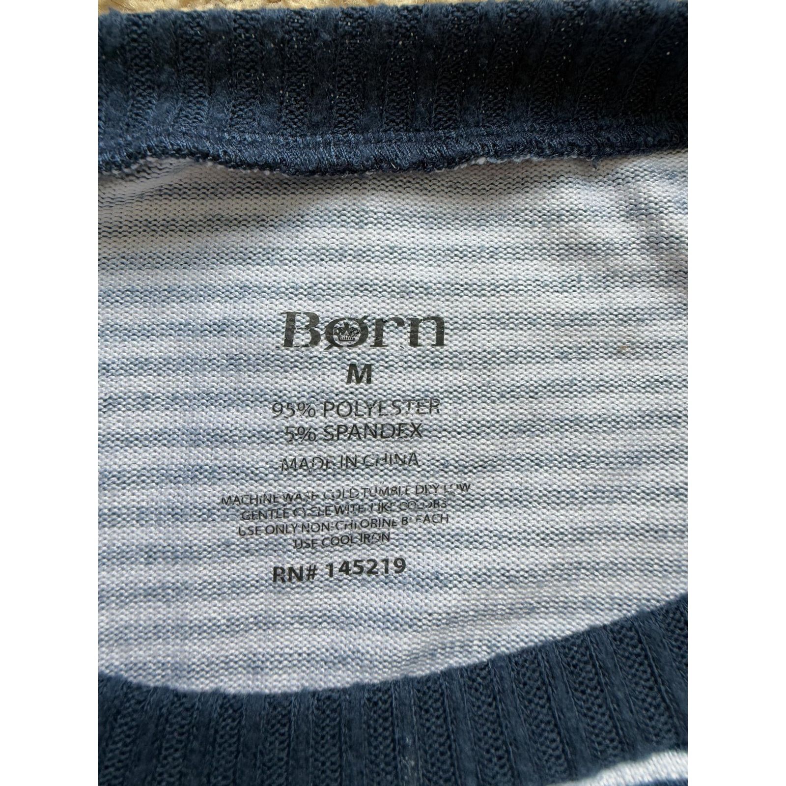 Born Vintage Born Striped High-Low Long Sleeve Shirt Womens M Size M / US 6-8 / IT 42-44 - 5 Thumbnail