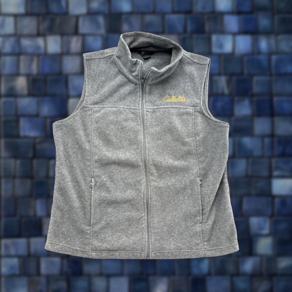 Vintage Cabelas Employee Full Zip Gray Fleece Vest Women’s XL - Natural Reflections - Vest - Women - XL - Gray - Full Zip - Fleece - Basic Jacket Size XL / US 12-14 / IT 48-50 - 1 Thumbnail