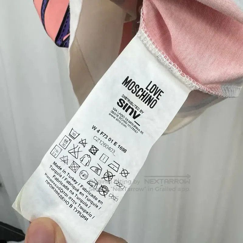 Moschino Moschino Summer White Logo T-Shirt for Women . Size L / US 10 / IT 46 - 6 Thumbnail