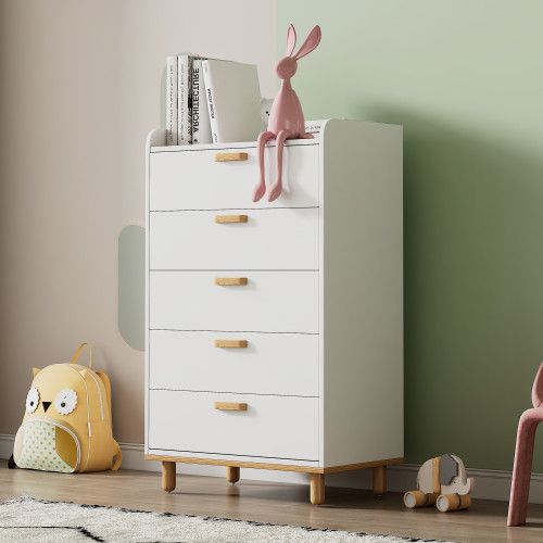 Designer × Homemade Modern Simple Style White Modern Six-Drawer Chest for Bedroo Size US L / EU 52-54 / 3 - 2 Thumbnail