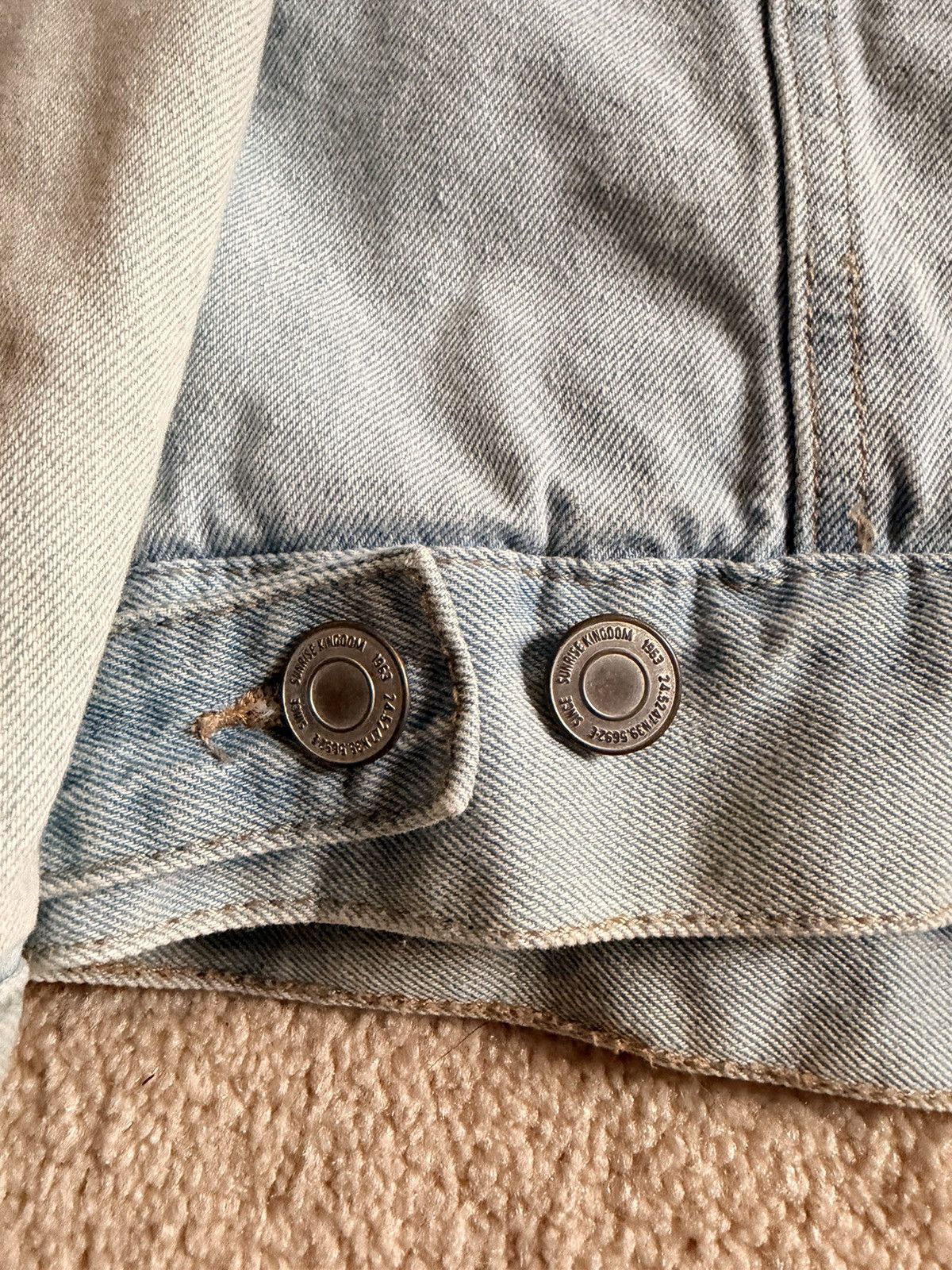 Other Sunrise kingdom mens sherpa denim trucker jacket size S Size US S / EU 44-46 / 1 - 6 Thumbnail