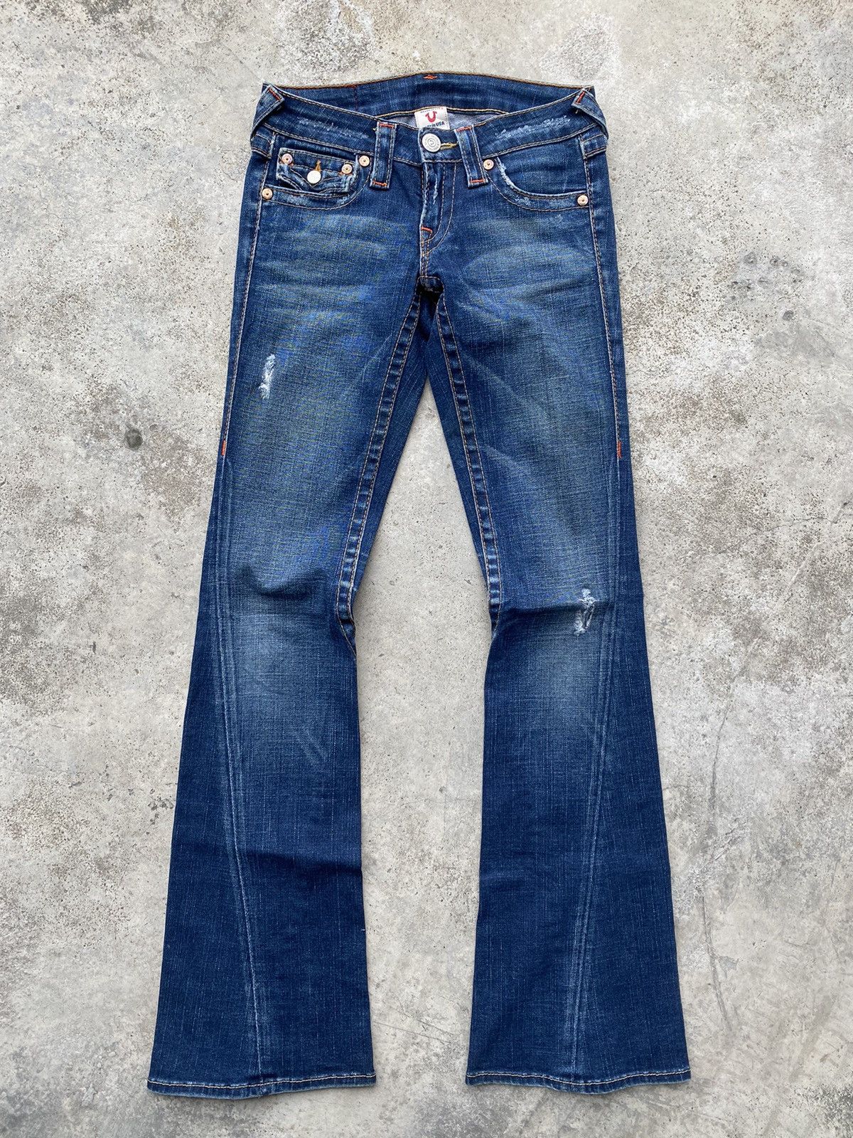 True Religion Vintage True Religion Bootcut Flare Jeans Size 28" / US 6 / IT 42 - 2 Thumbnail