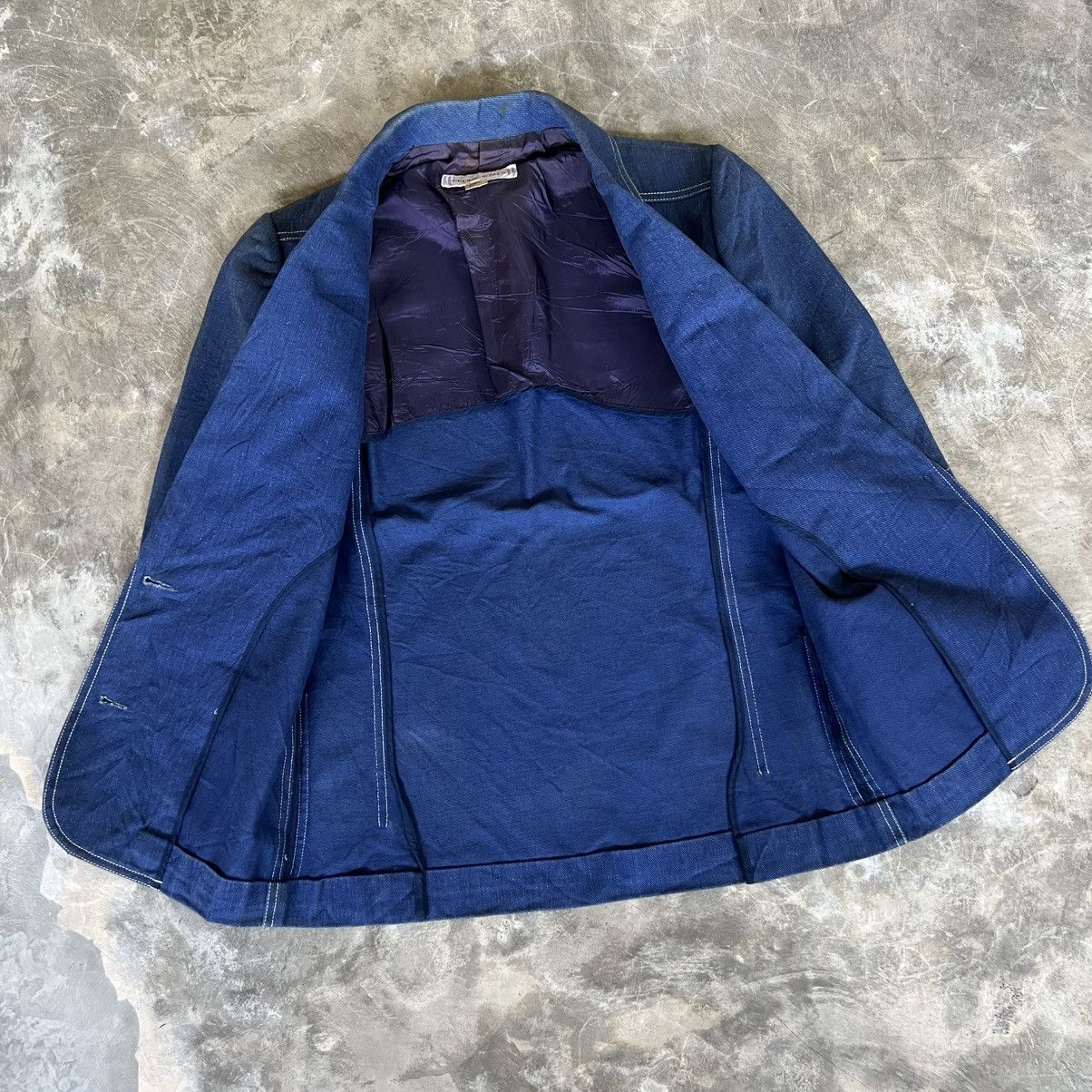 Celine Vintage 90s Celine Blazer Indigo Denim Size M / US 6-8 / IT 42-44 - 3 Thumbnail
