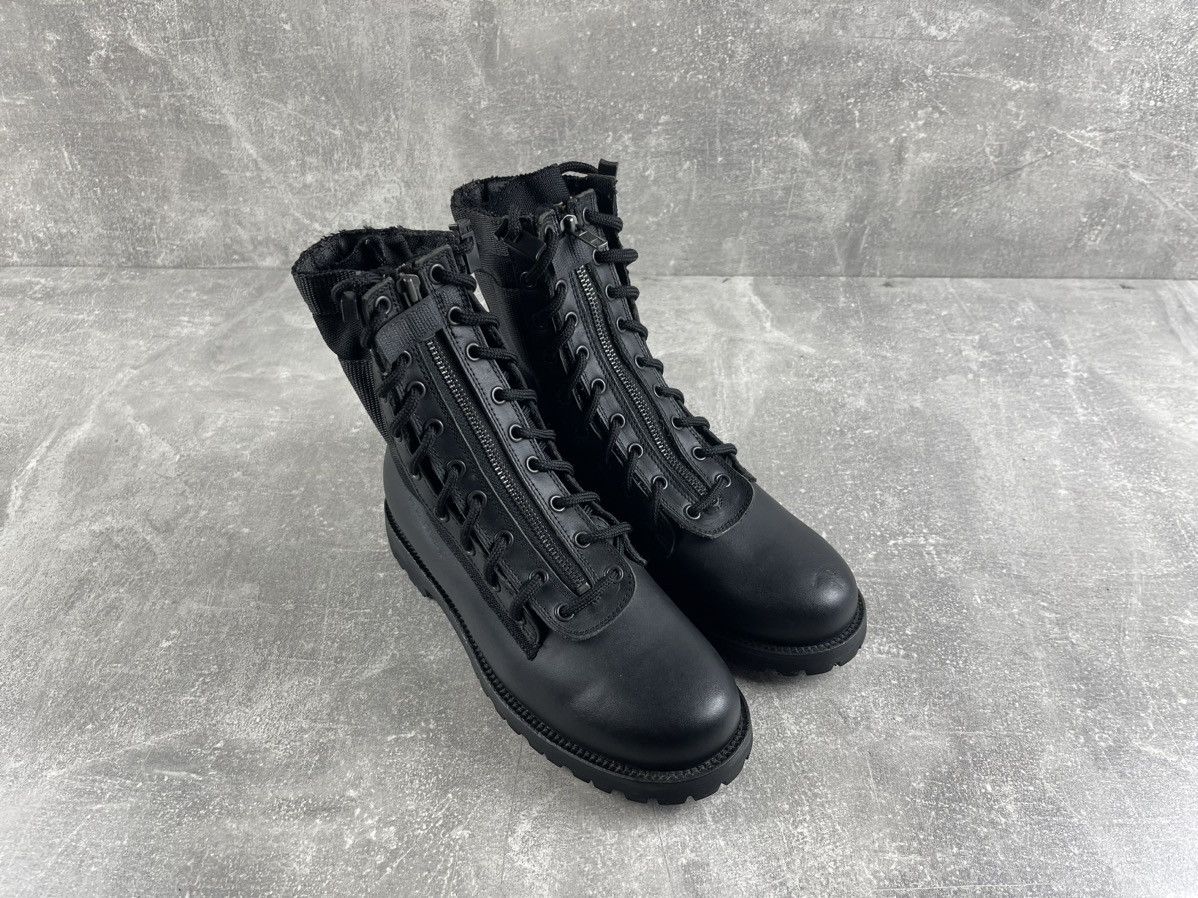 Genuine Leather KIMMI by DINOS Italy Leather & Cordura Tactical Combat Boots Size US 8 / IT 38 - 6 Thumbnail