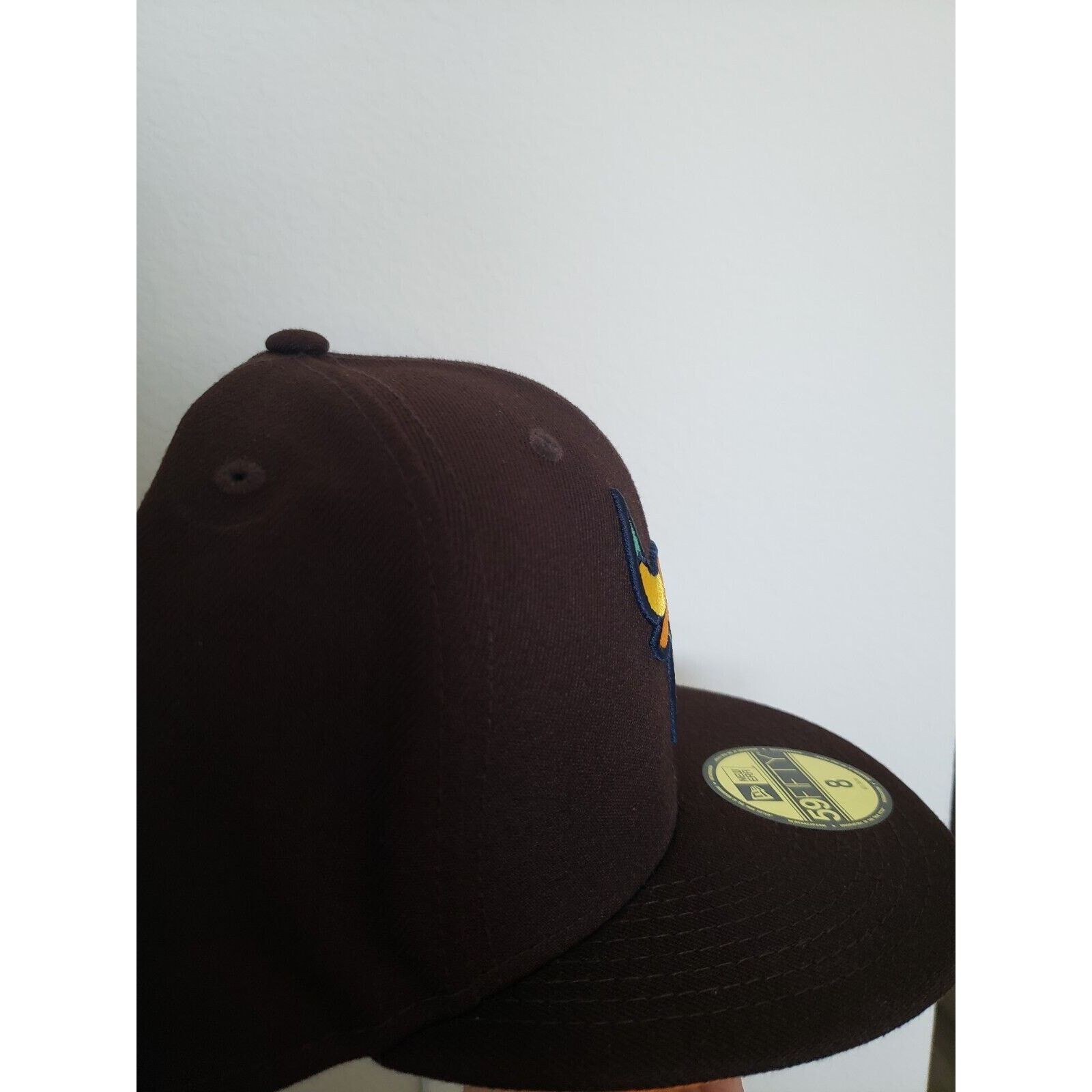 New Era Chicago Bulls Hat Cap 59Fifty Size 8 Brown Orange New Era Size ONE SIZE - 2 Thumbnail