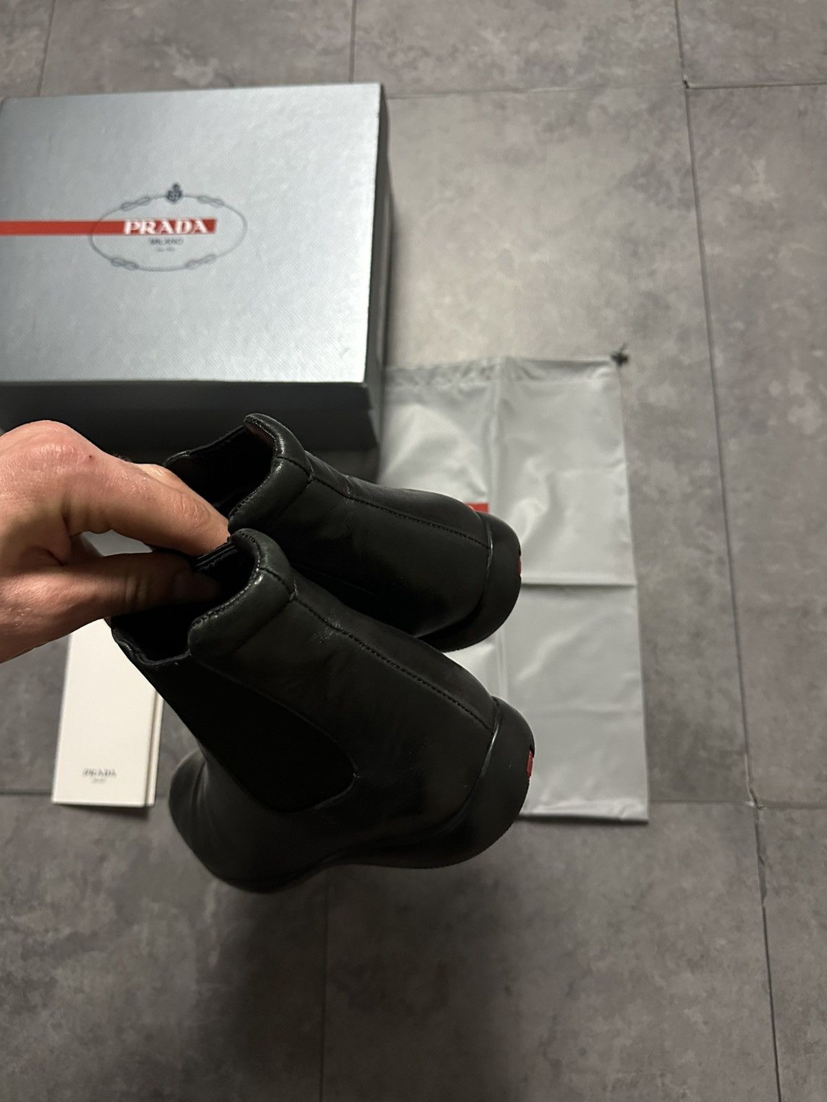 Prada leather boots prada Size US 6 / IT 36 - 6 Thumbnail