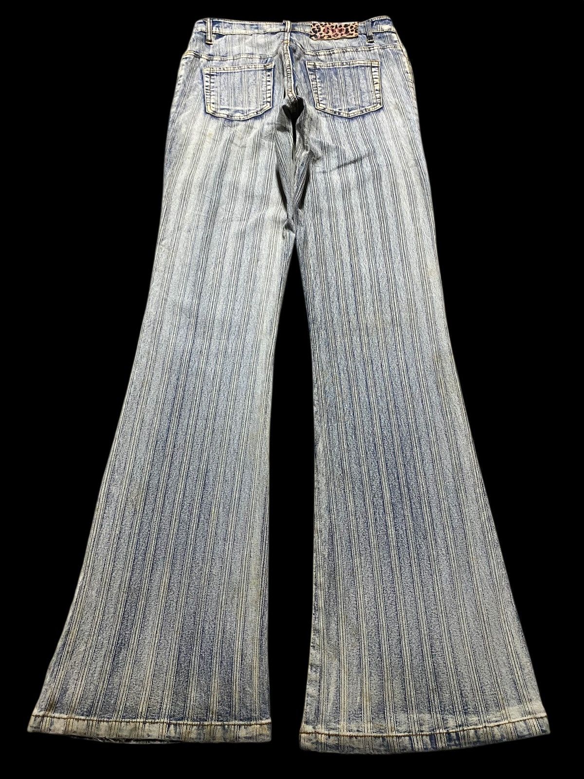 Japanese Brand Rare vintage Y2K P.M. Pantomime blue flare jeans jeans Size US 28 / EU 44 - 2 Thumbnail