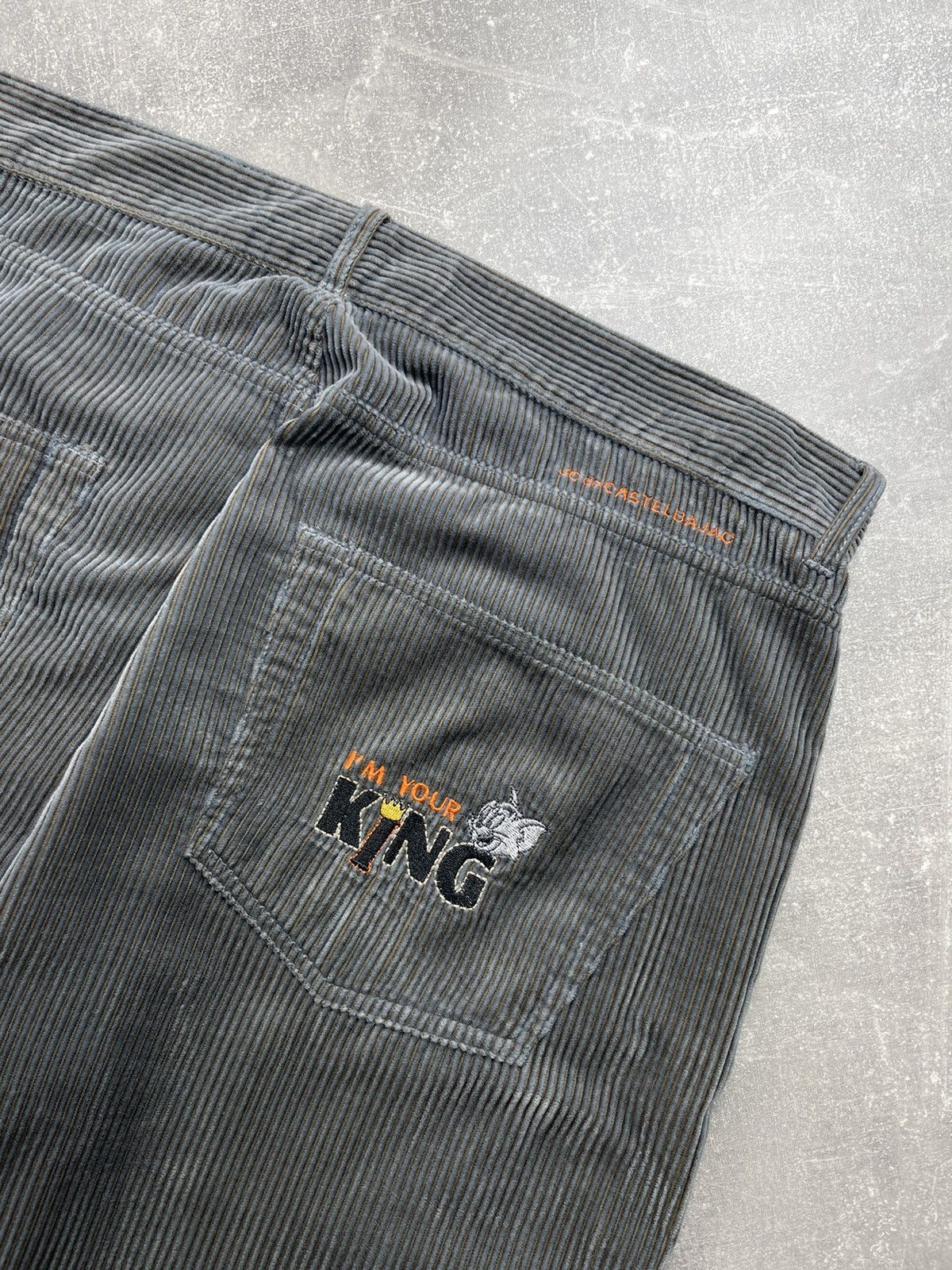 Cartoon Network × Jean Charles De Castelbajac × Vintage JCdeCastelbajac Hip Hop Tom&Jerry Corduroy Baggy Pants Size US 36 / EU 52 - 3 Thumbnail