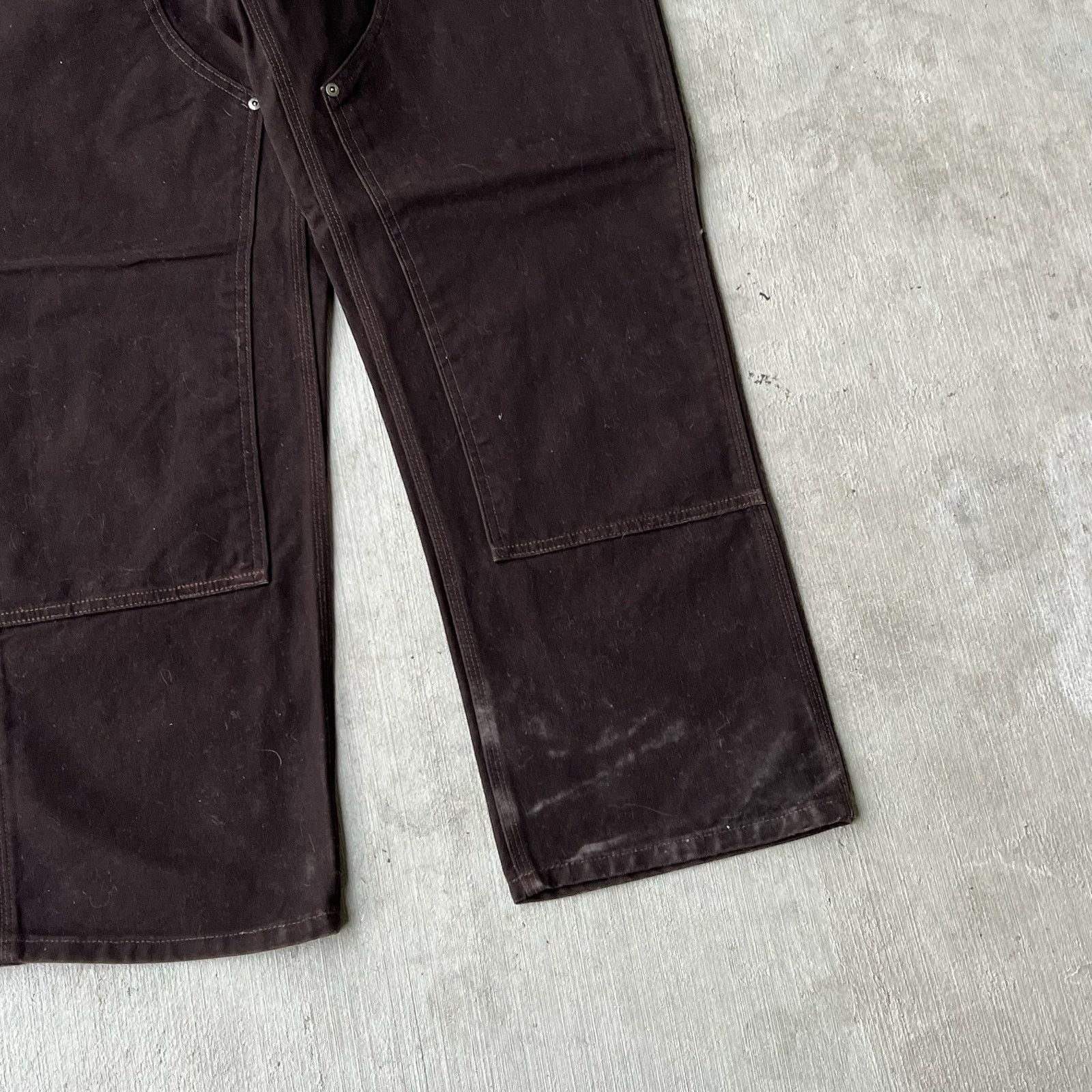 Carhartt × Vintage Carhartt WOMENS brown double knee work wear carpenter pants Size US 32 / EU 48 - 3 Thumbnail